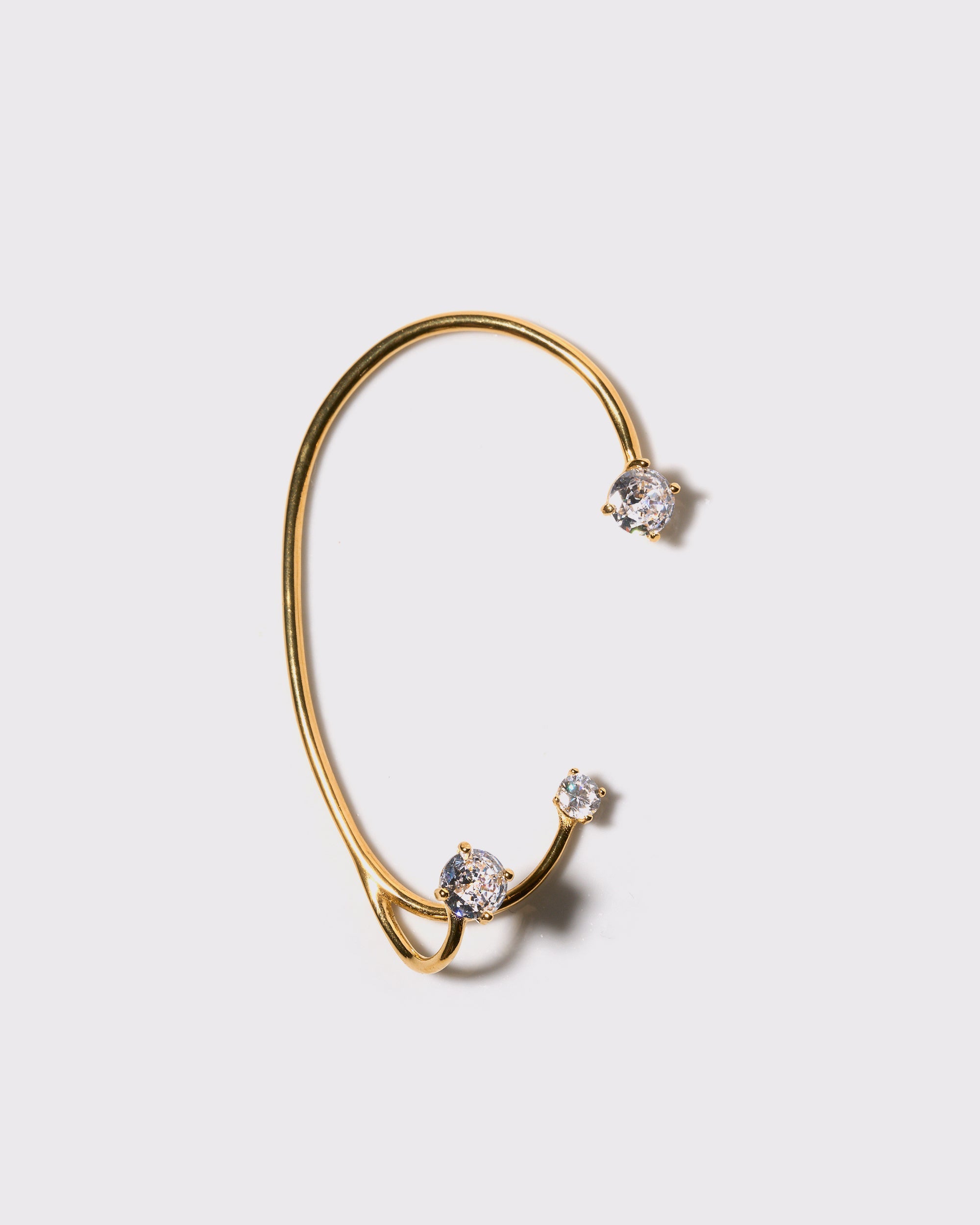 Three point ear cuff gold