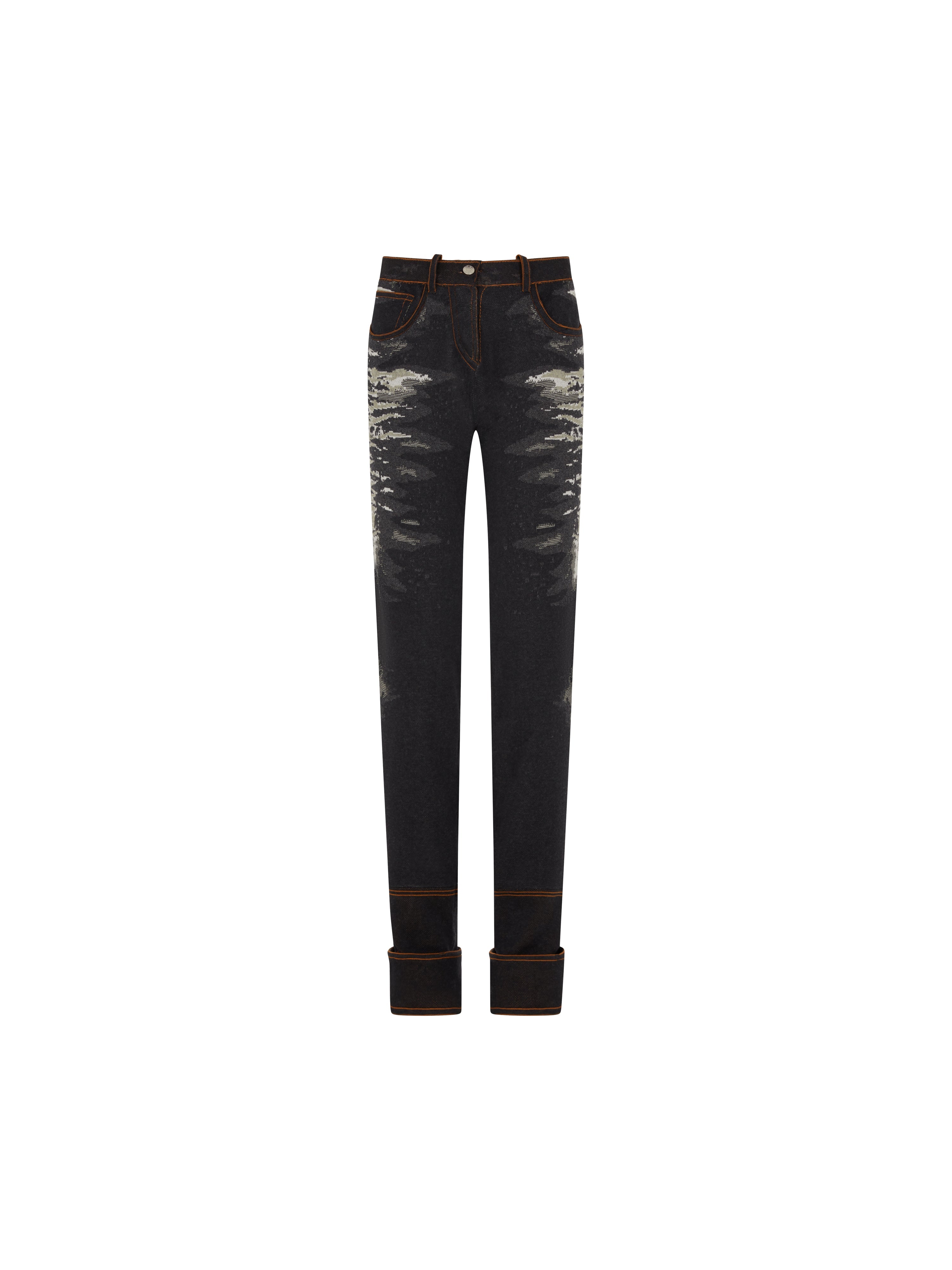 Upside down pants denim blue