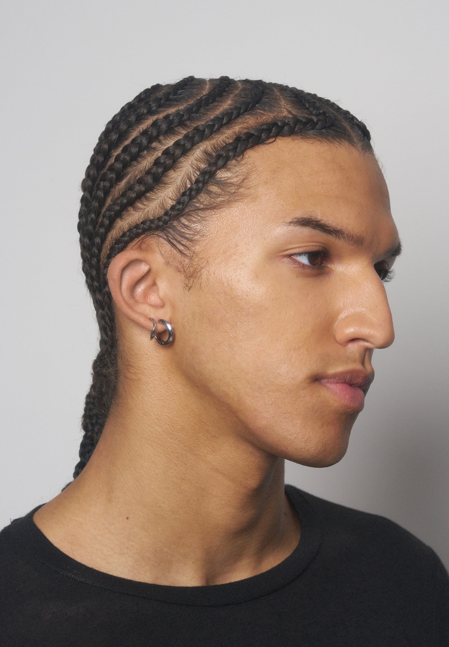 Stellar hoops silver