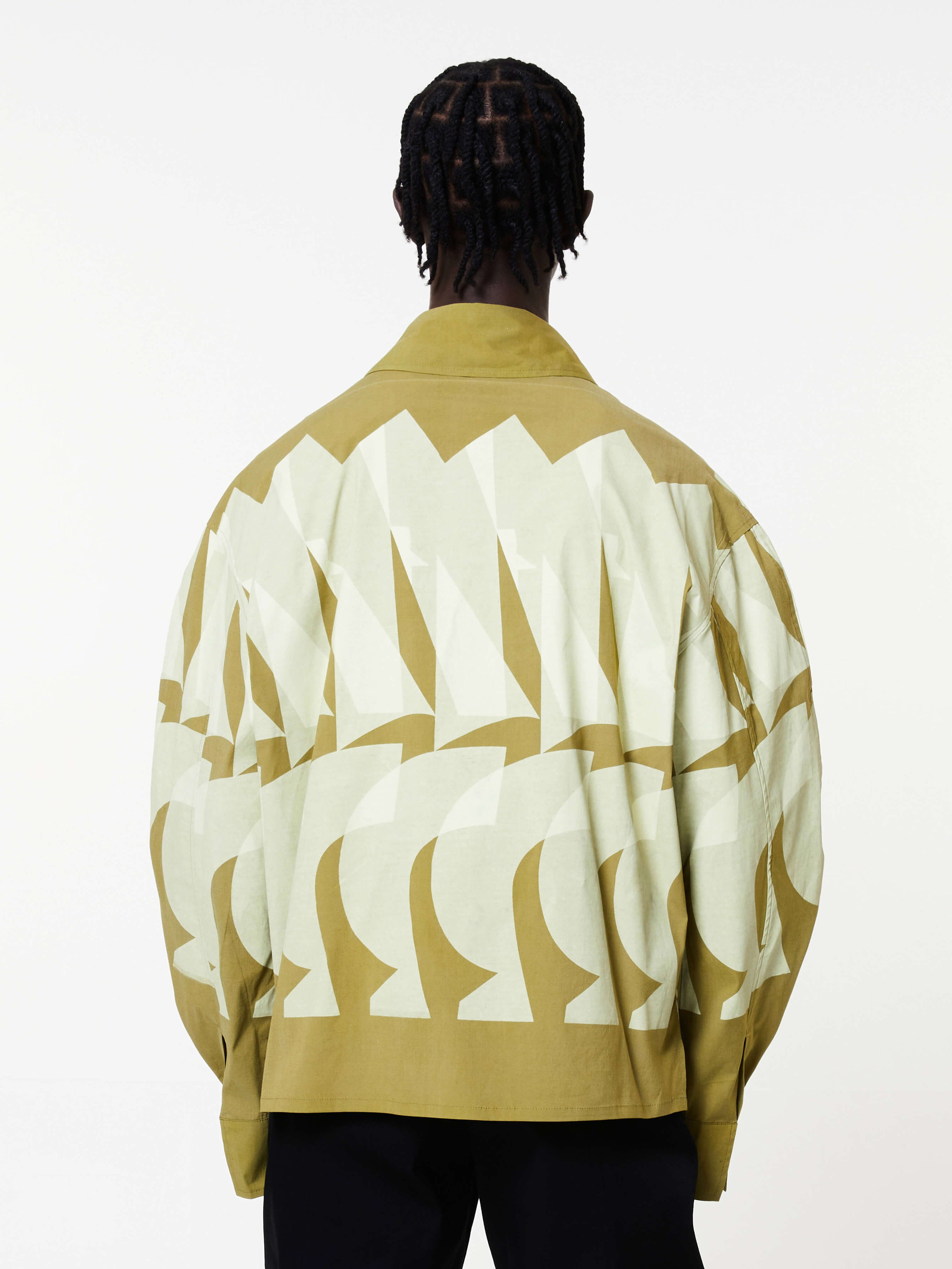 Printed shirt olive