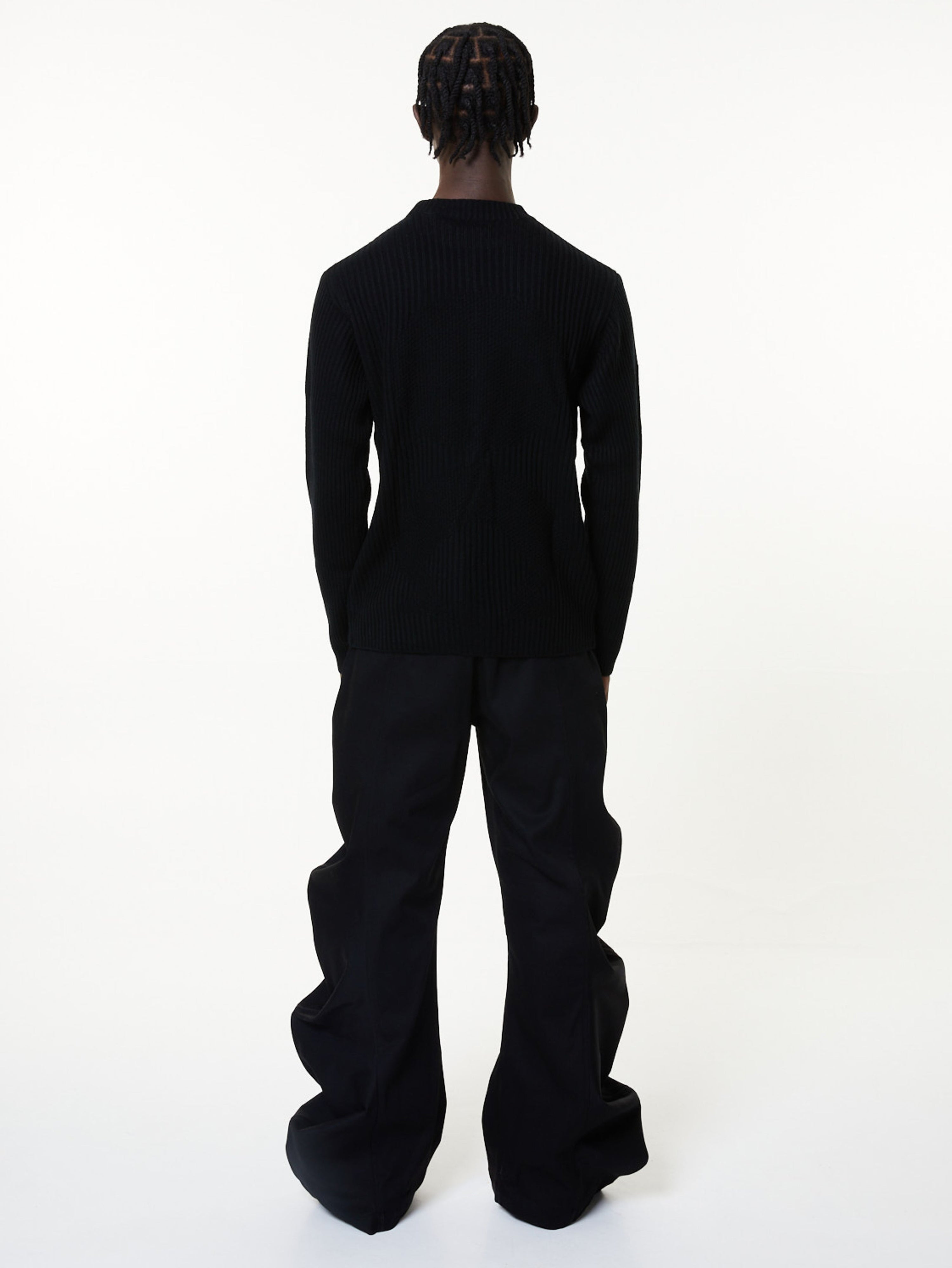 Deflated signature denim trousers
