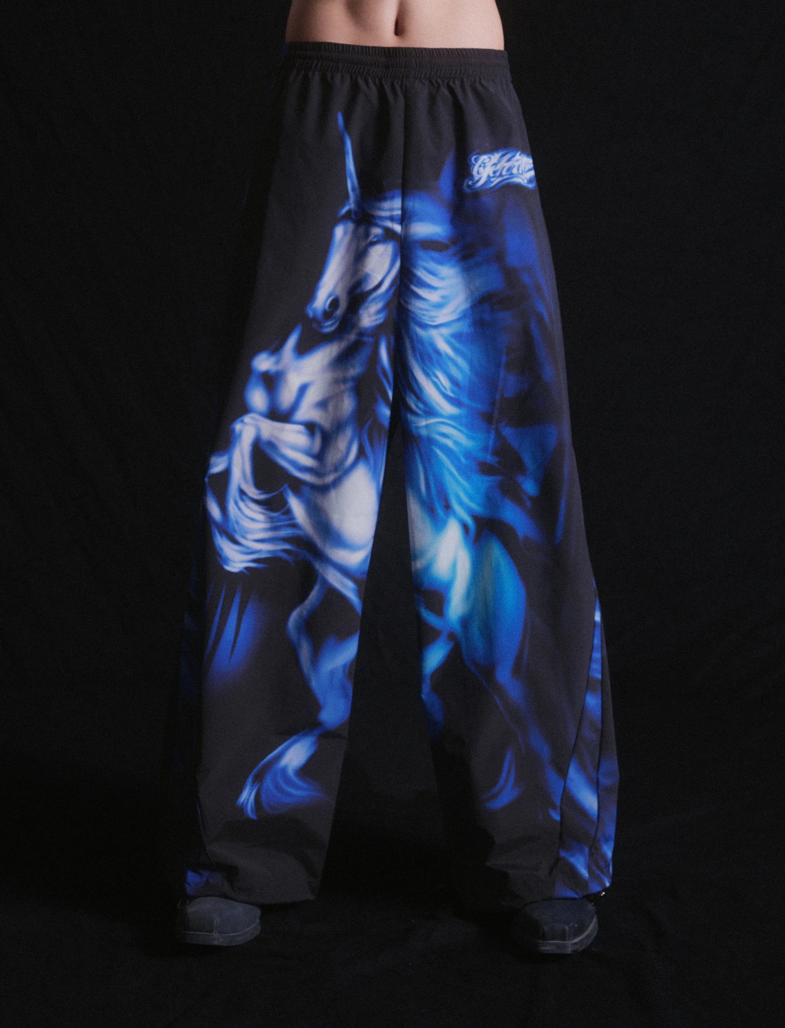 Wide-leg track pant