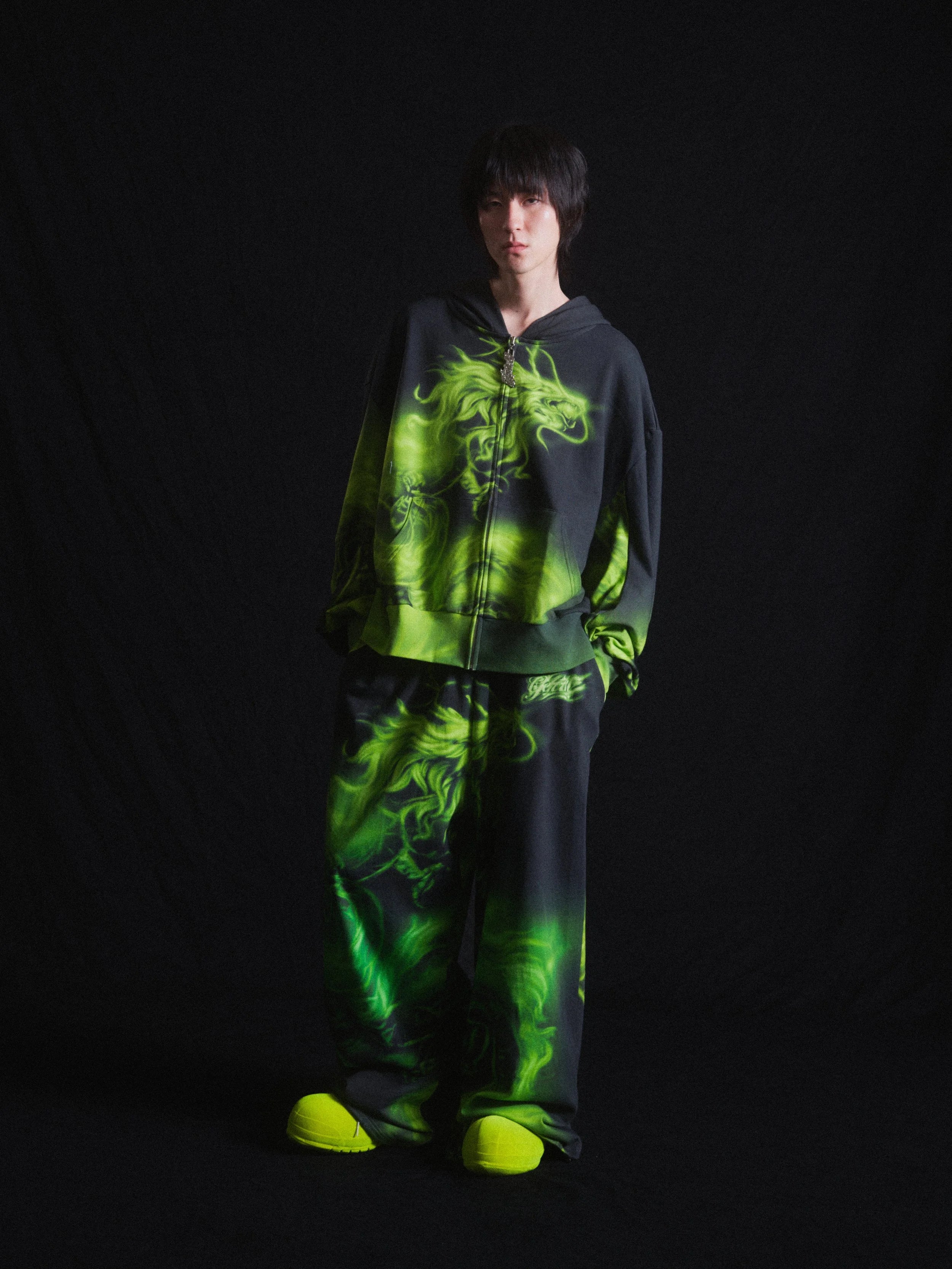 Printed oversized hoodie