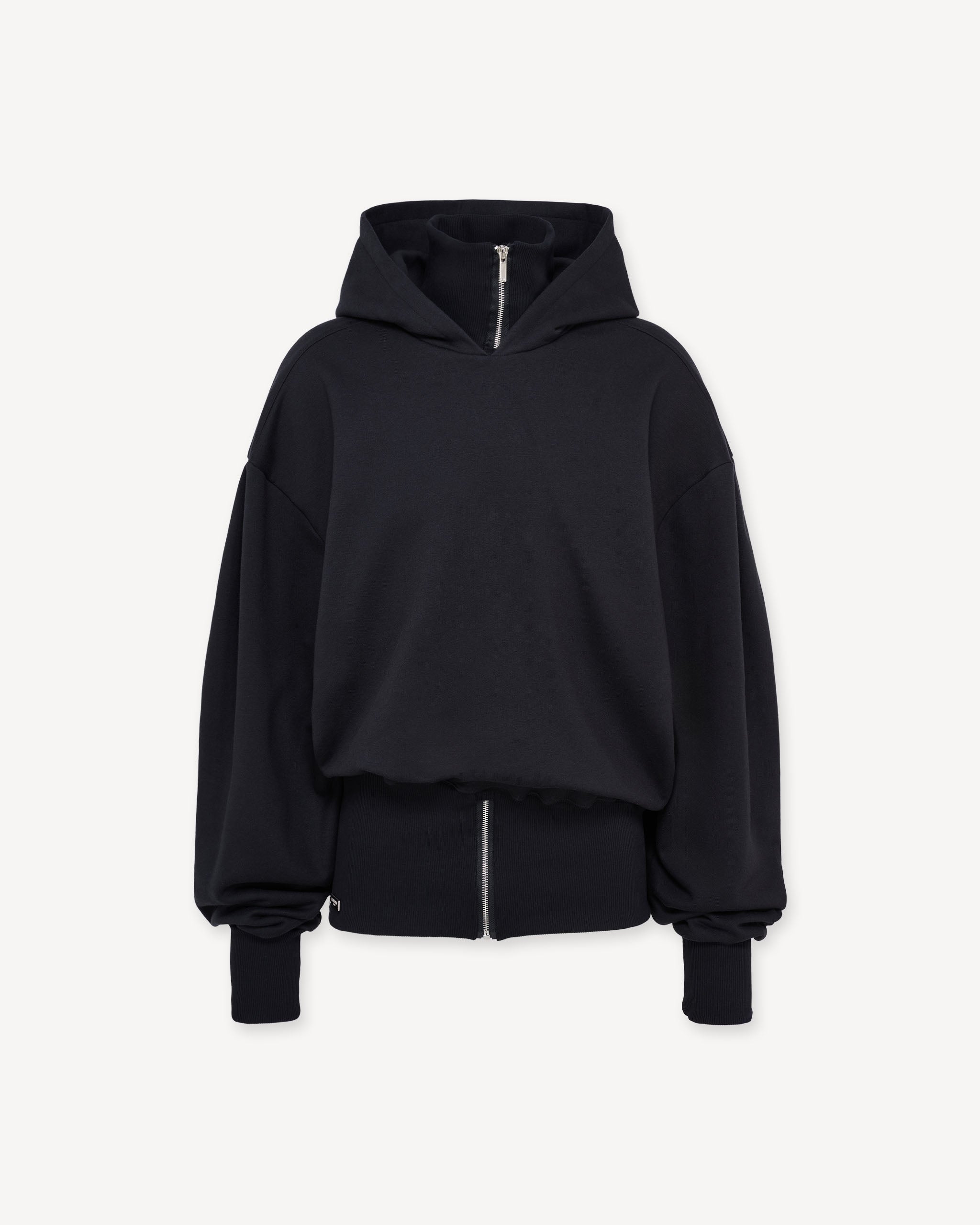 Zip hoodie washed