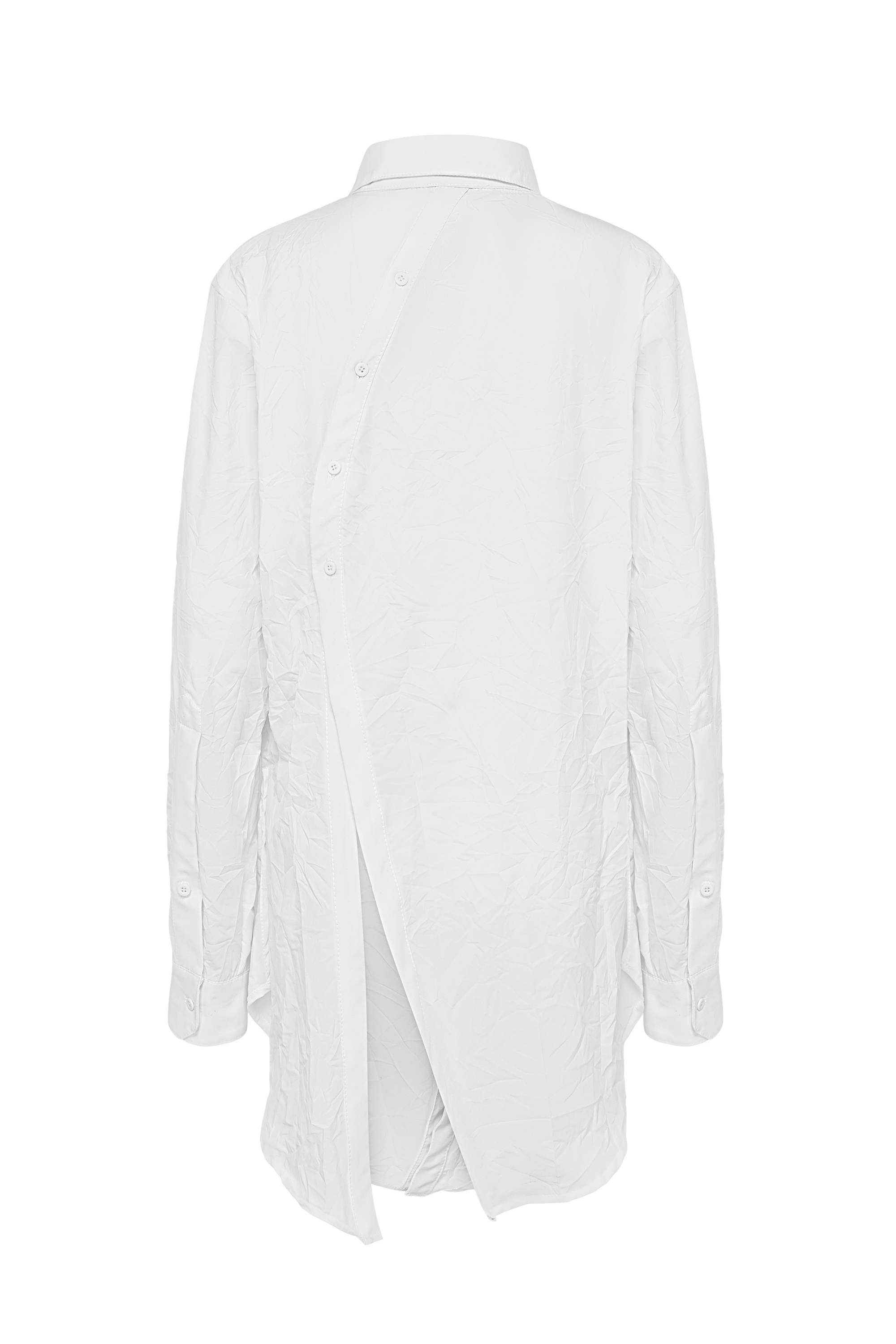Curved white shirt