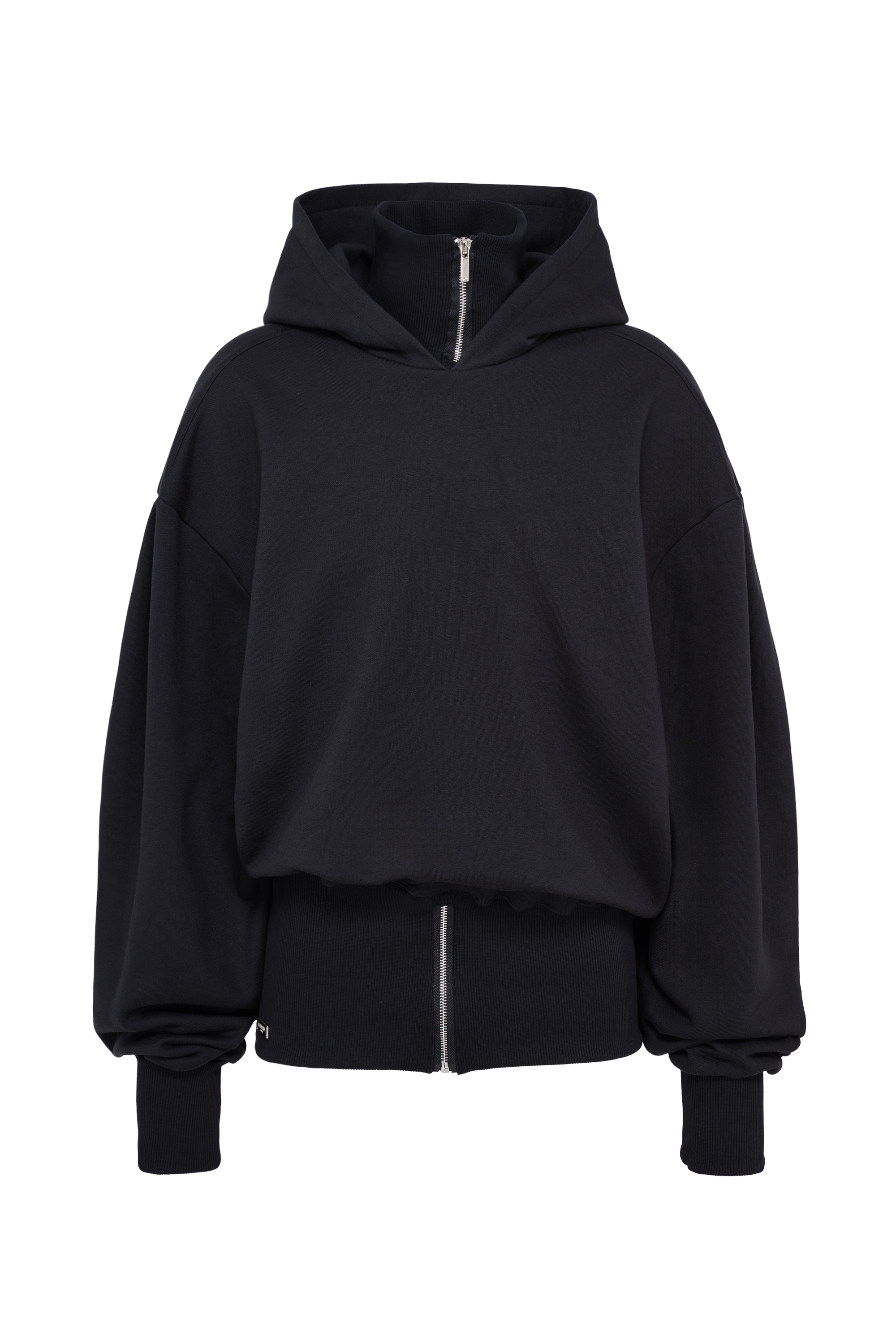 Zip hoodie black