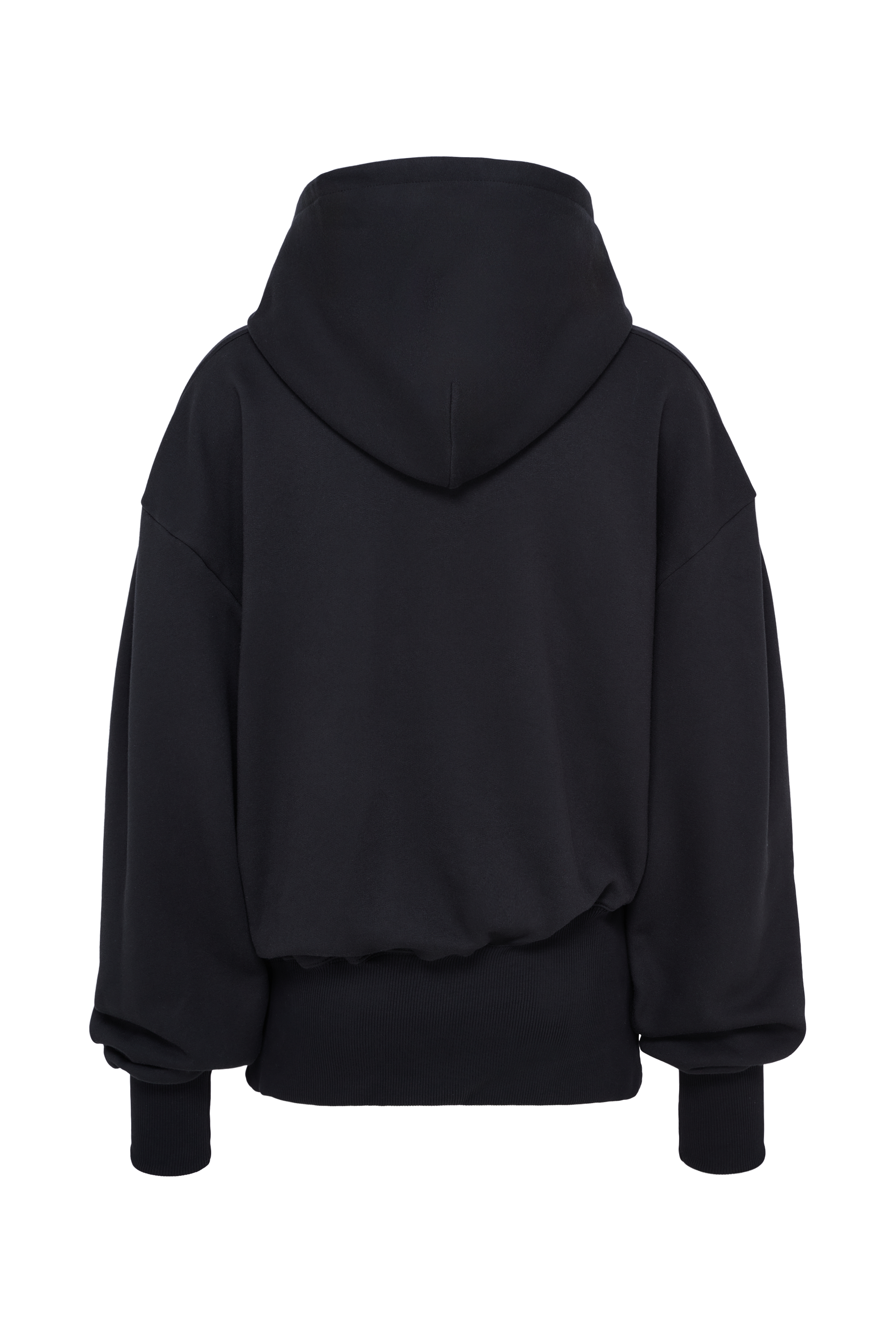 Zip hoodie black