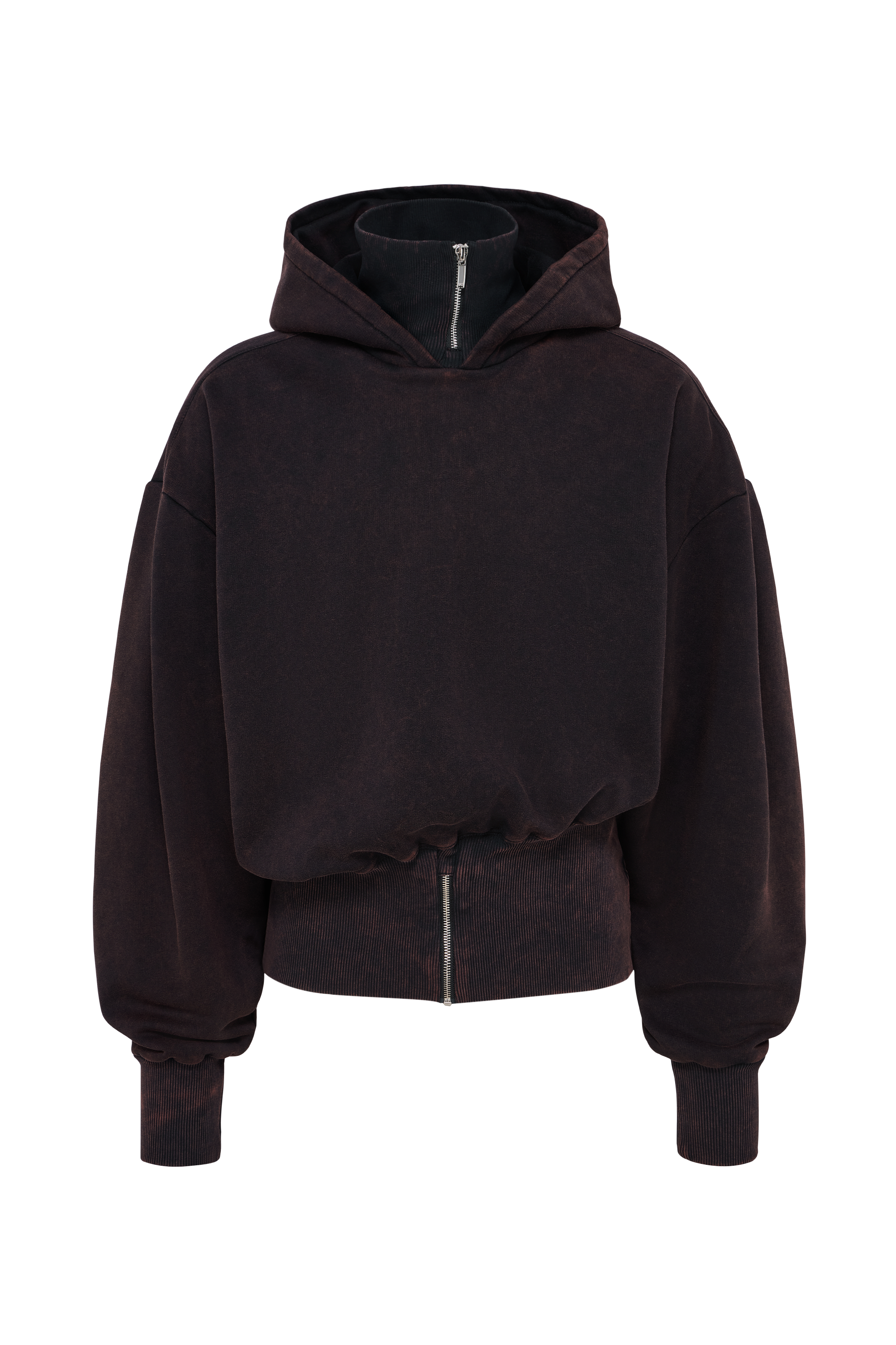 Zip hoodie washed