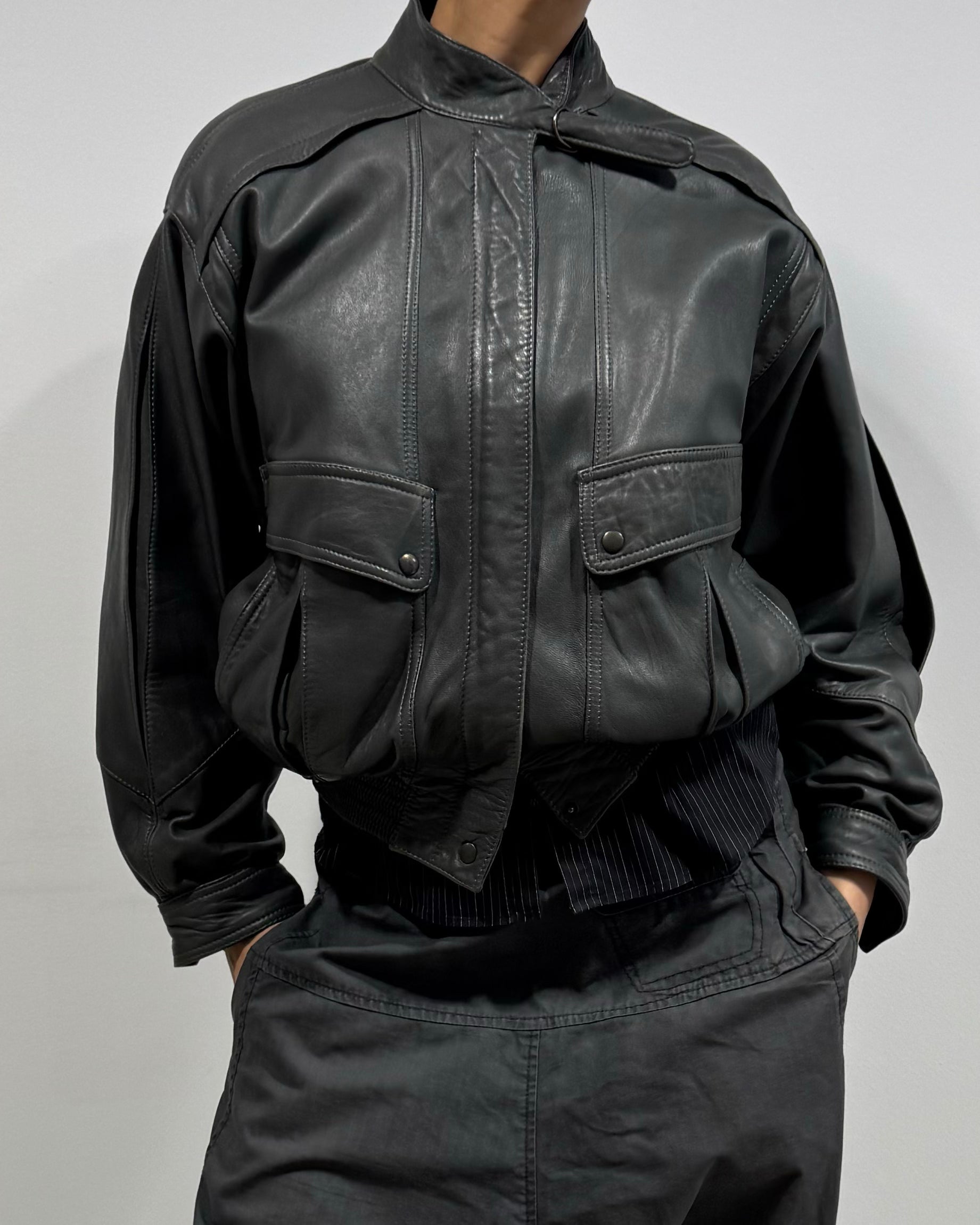 The lena leather jacket