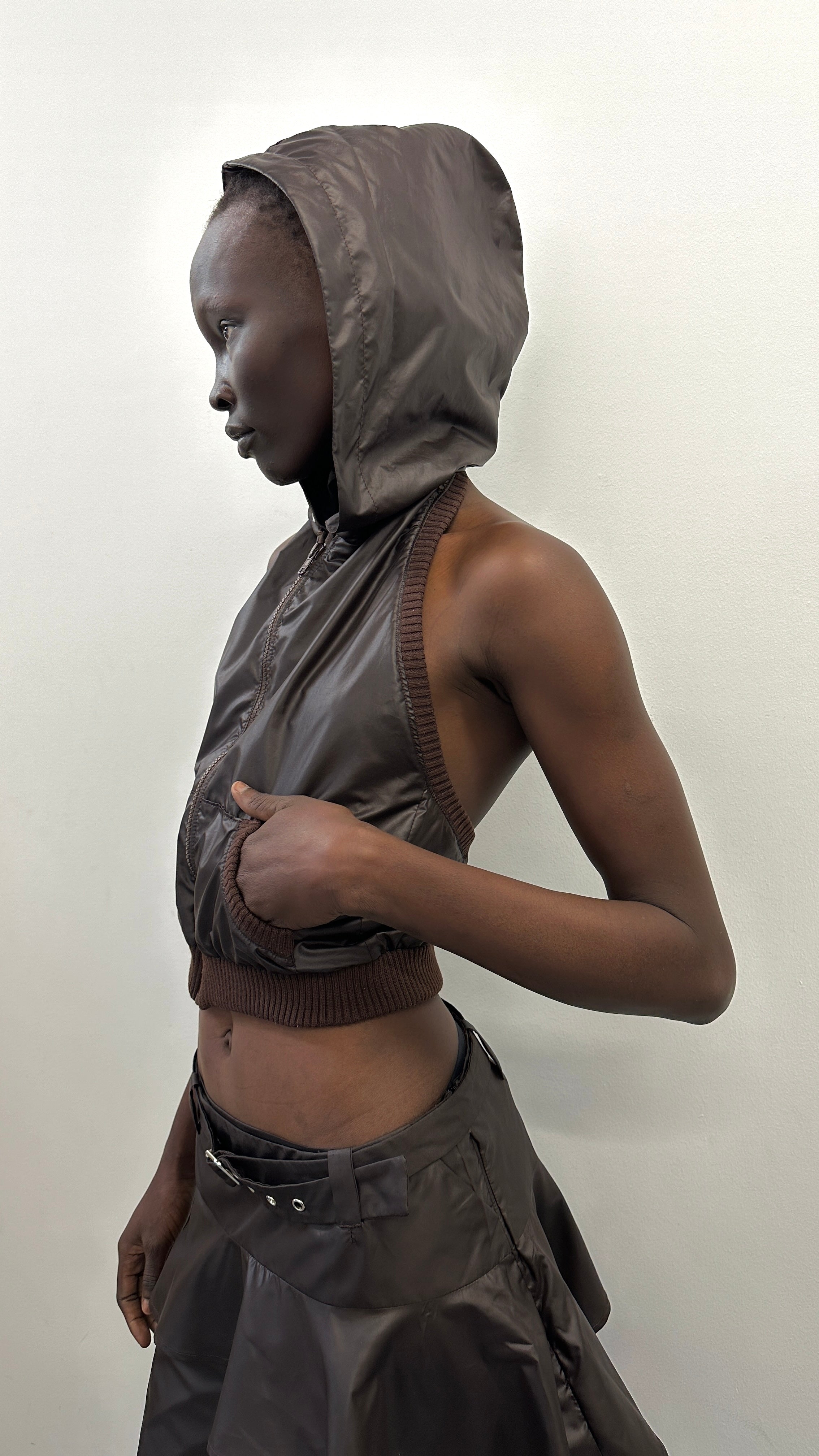 Halter top- brown