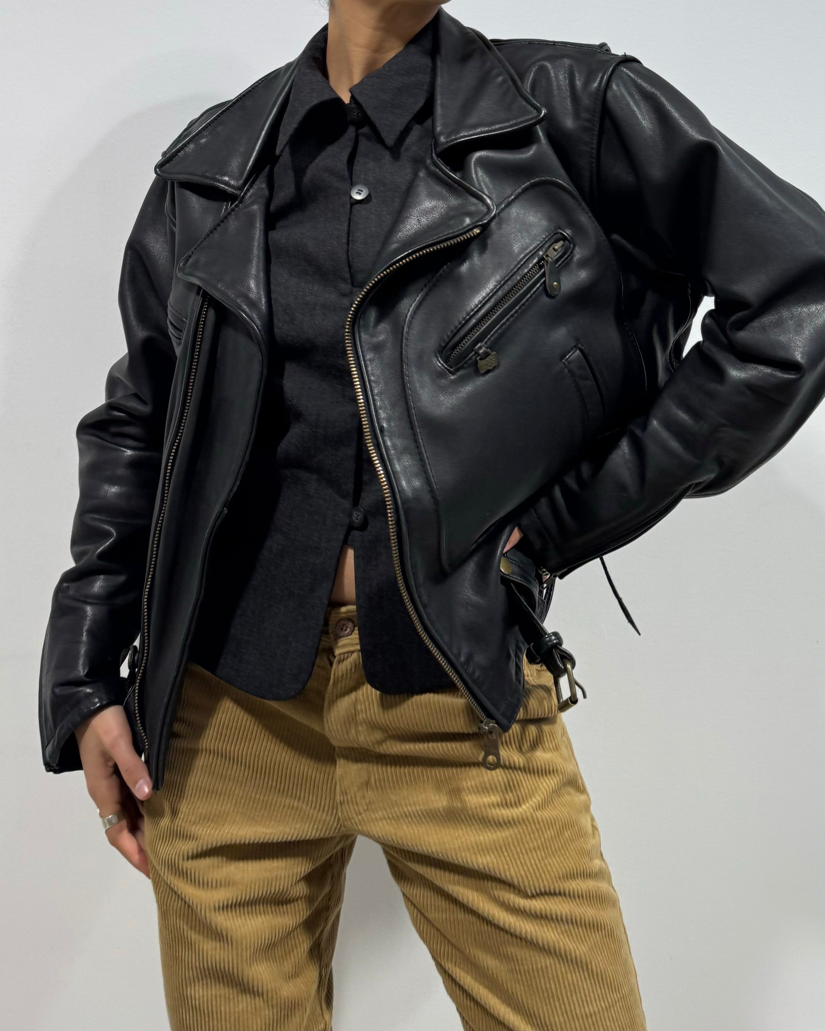 The alessandra leather jacket