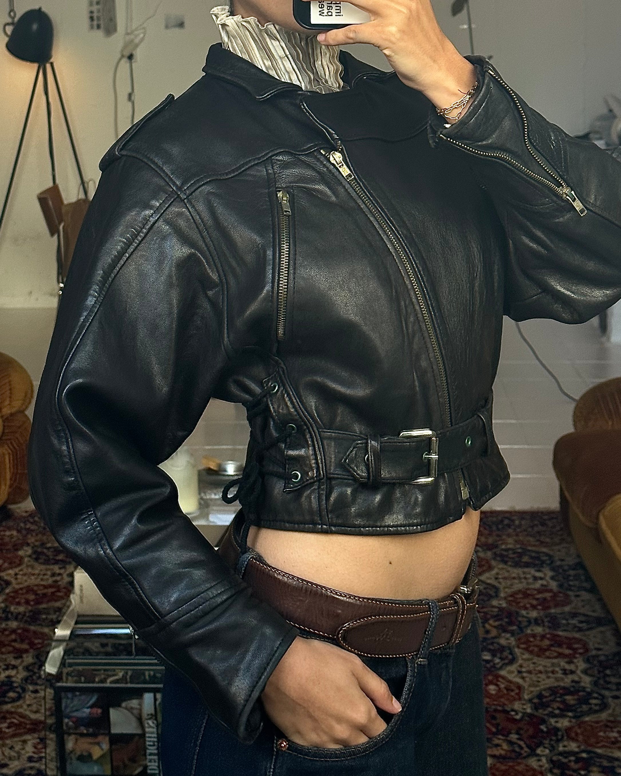 The grette leather jacket
