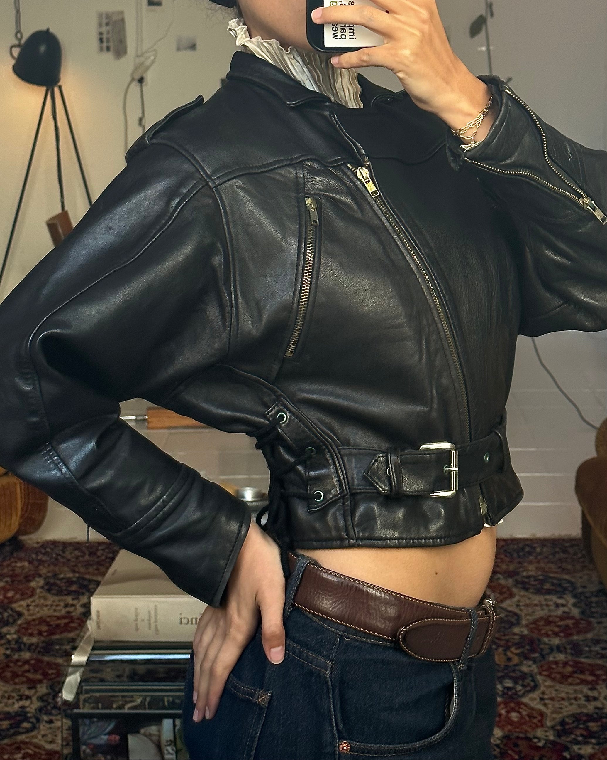 The grette leather jacket