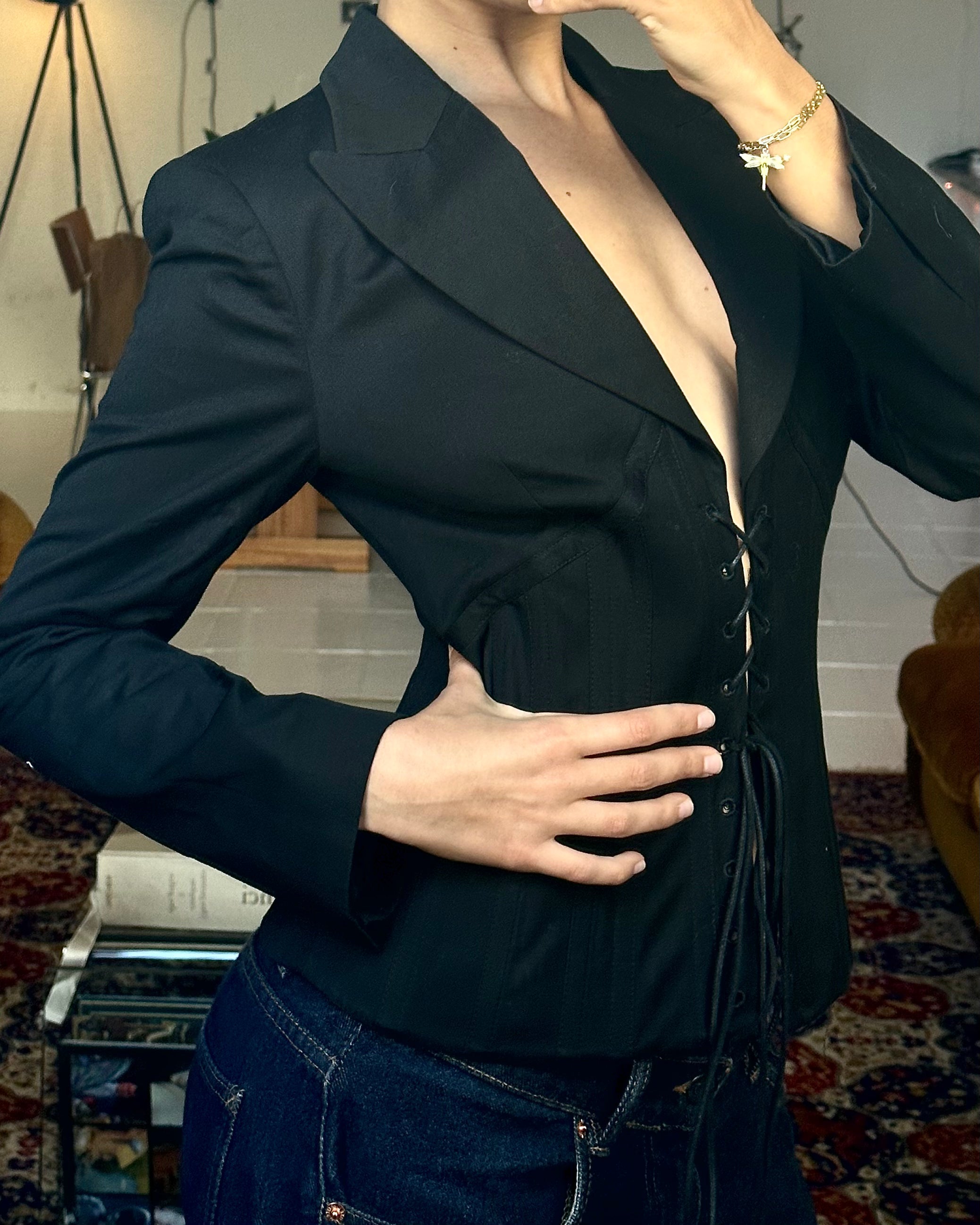The olivia corset blazer