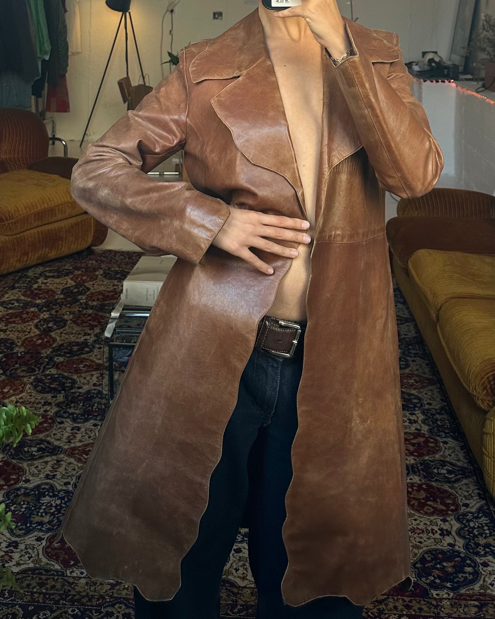The verona leather coat