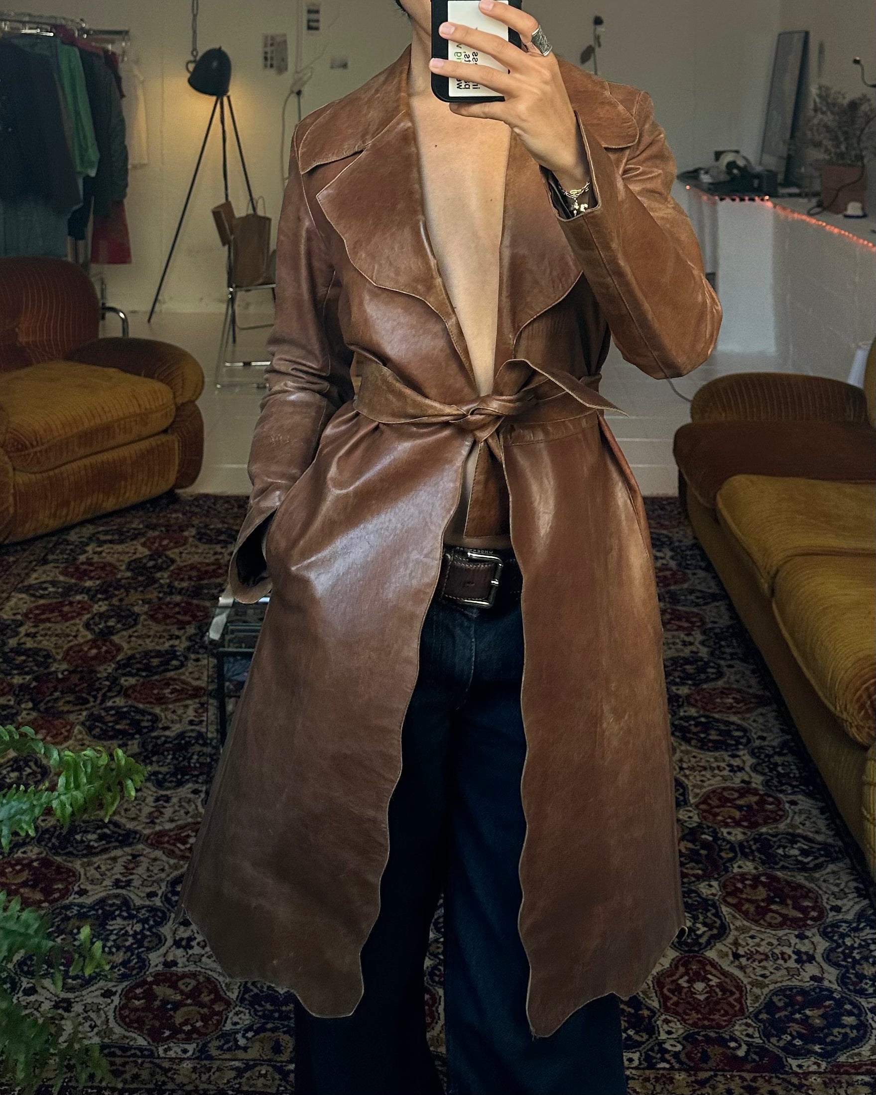 The verona leather coat
