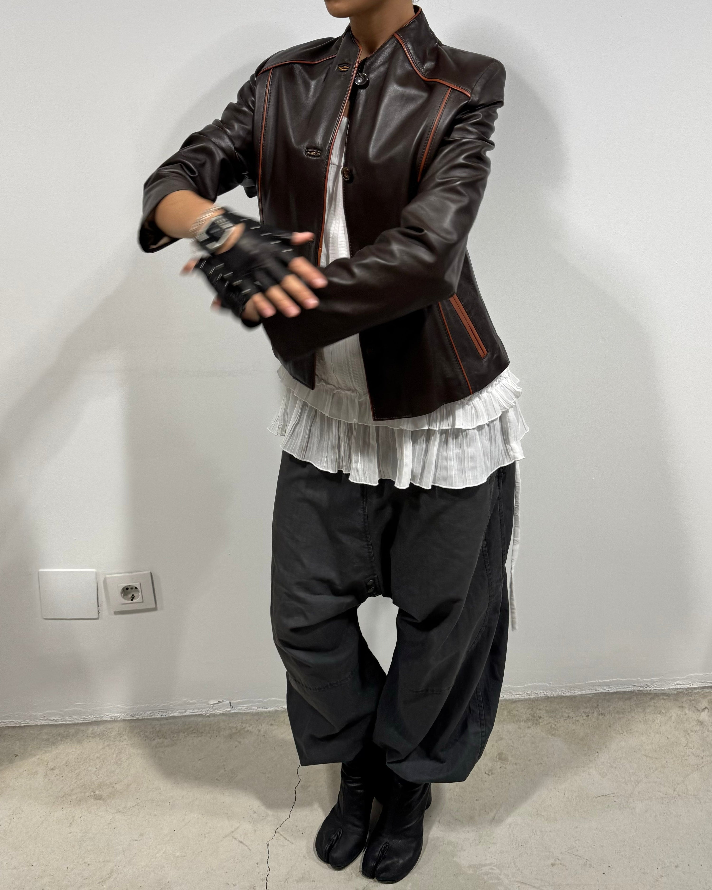 The nicolle leather jacket