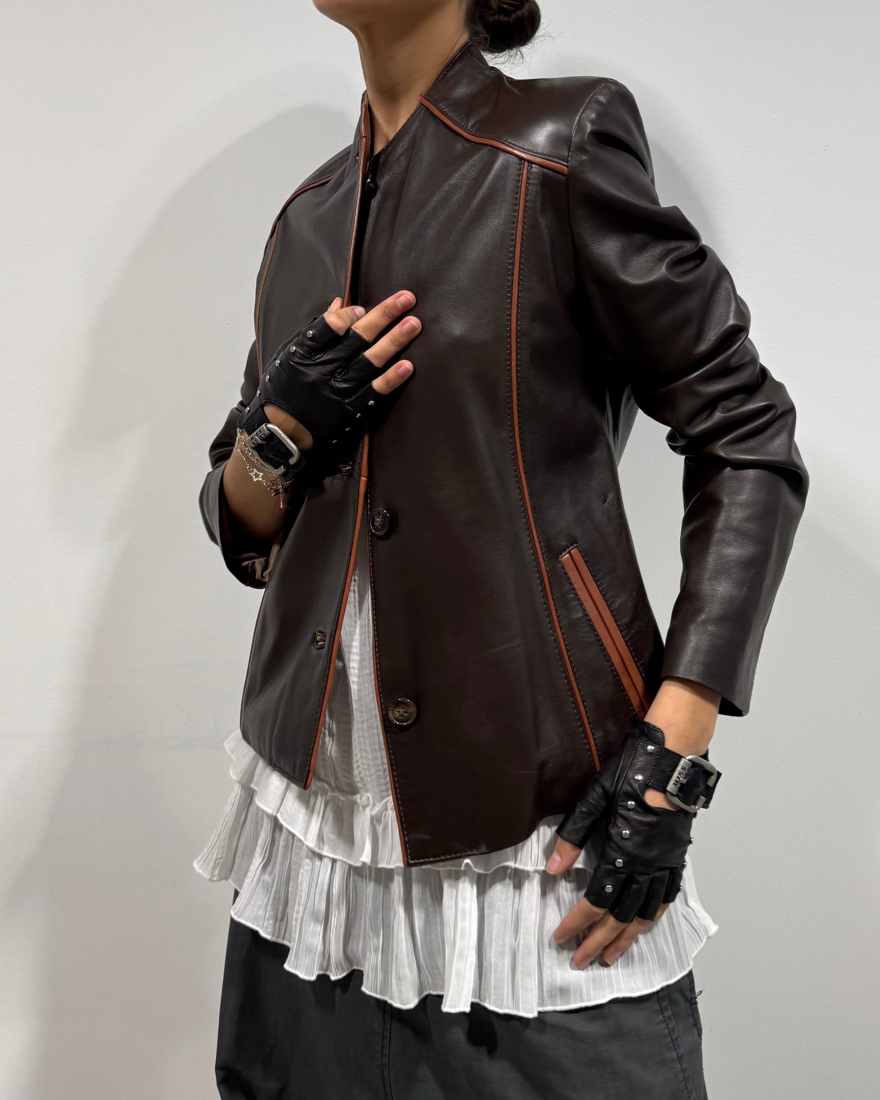 The nicolle leather jacket