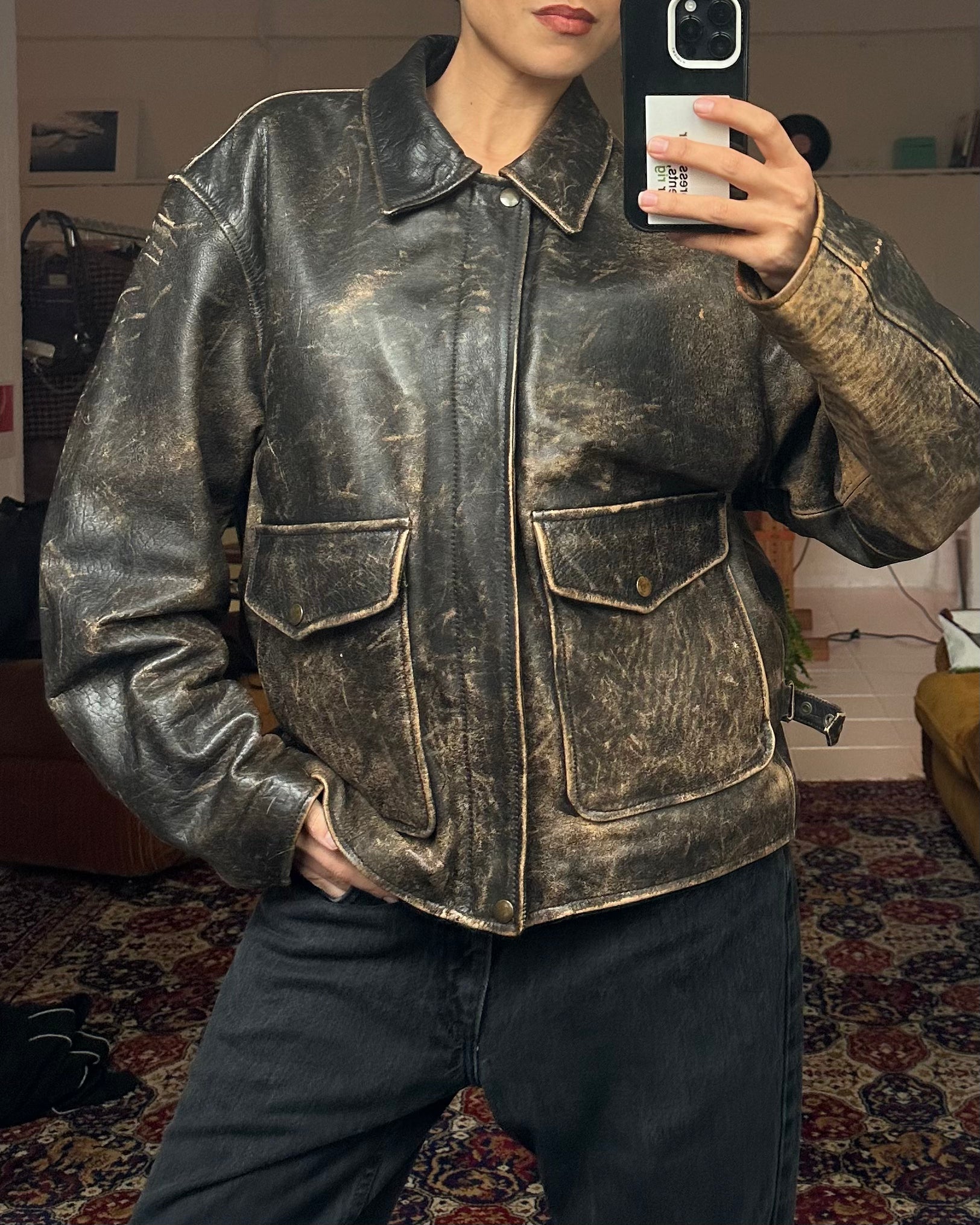 The nelda leather jacket