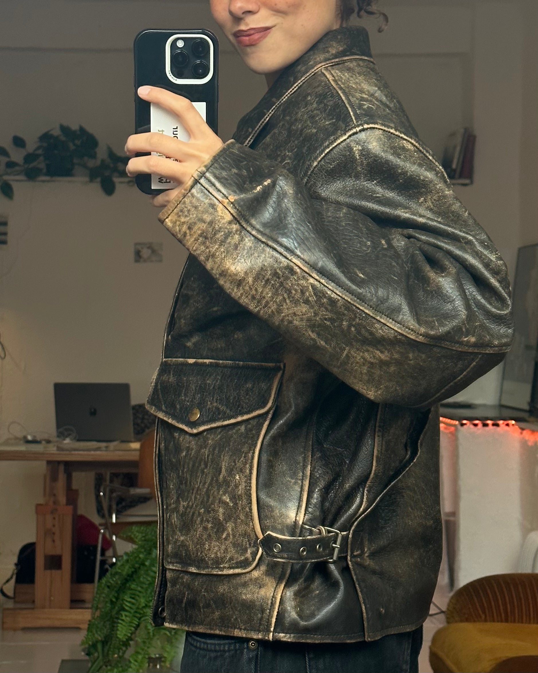 The nelda leather jacket