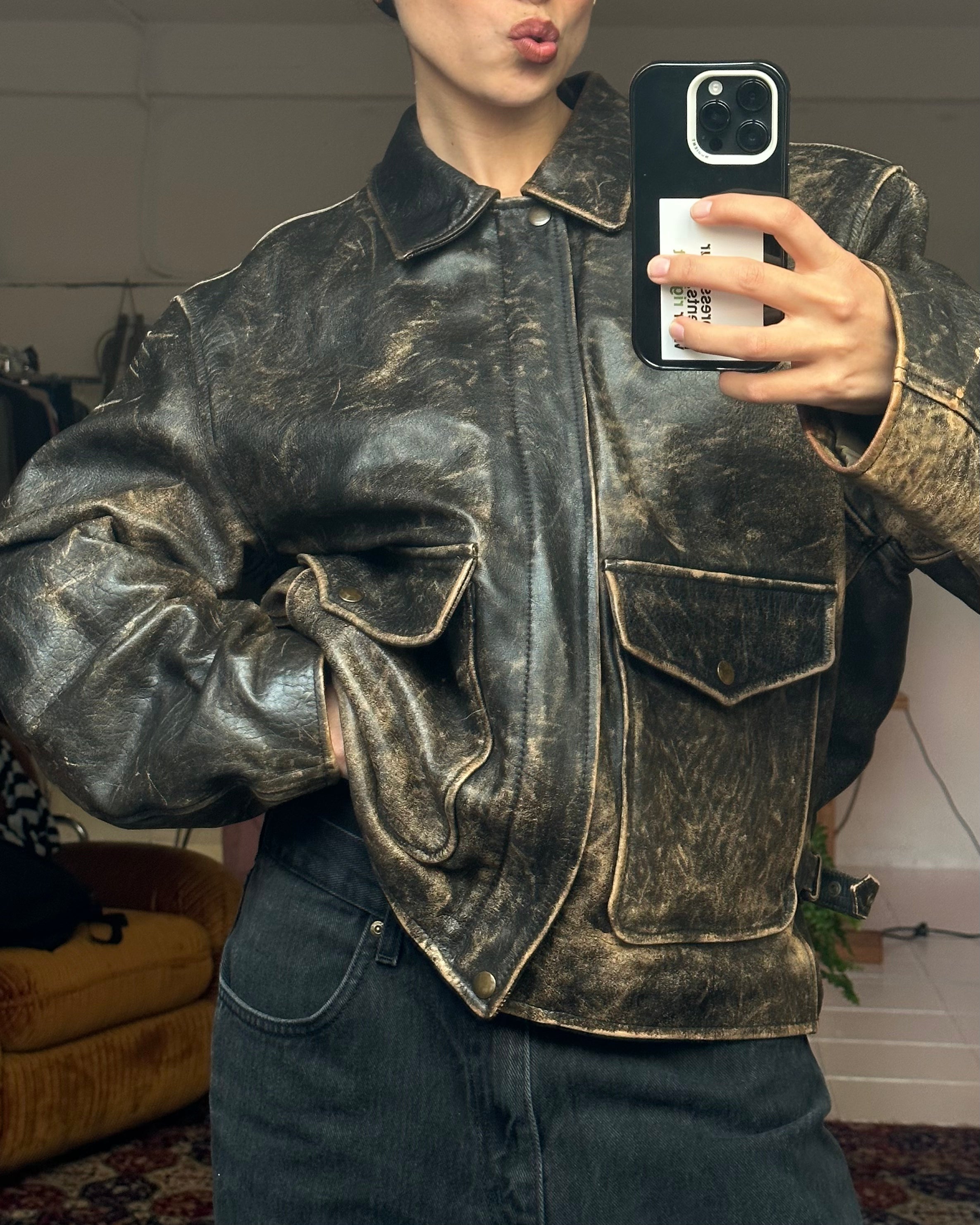The nelda leather jacket