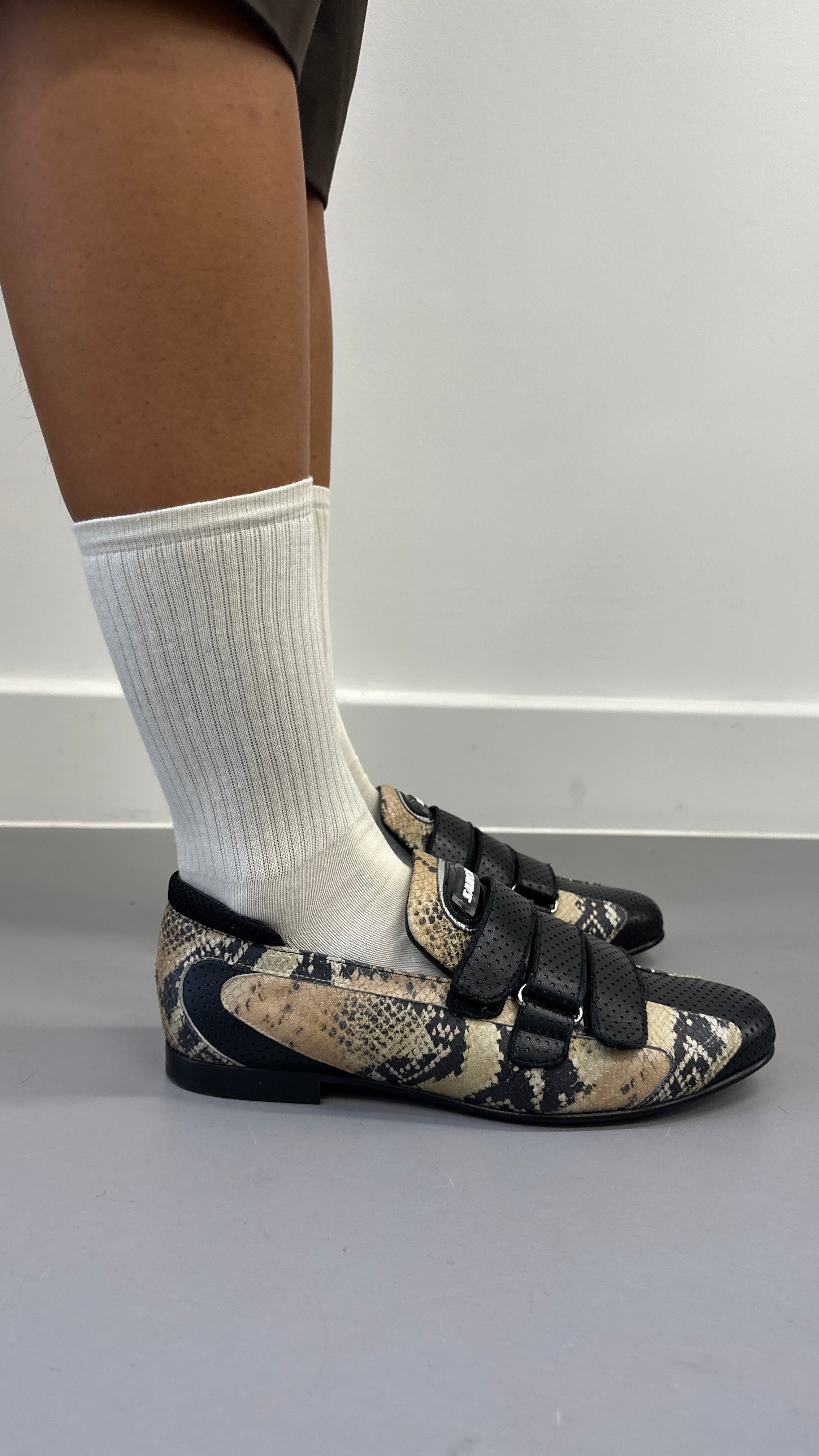 '1 loafer trainer snake print unisex