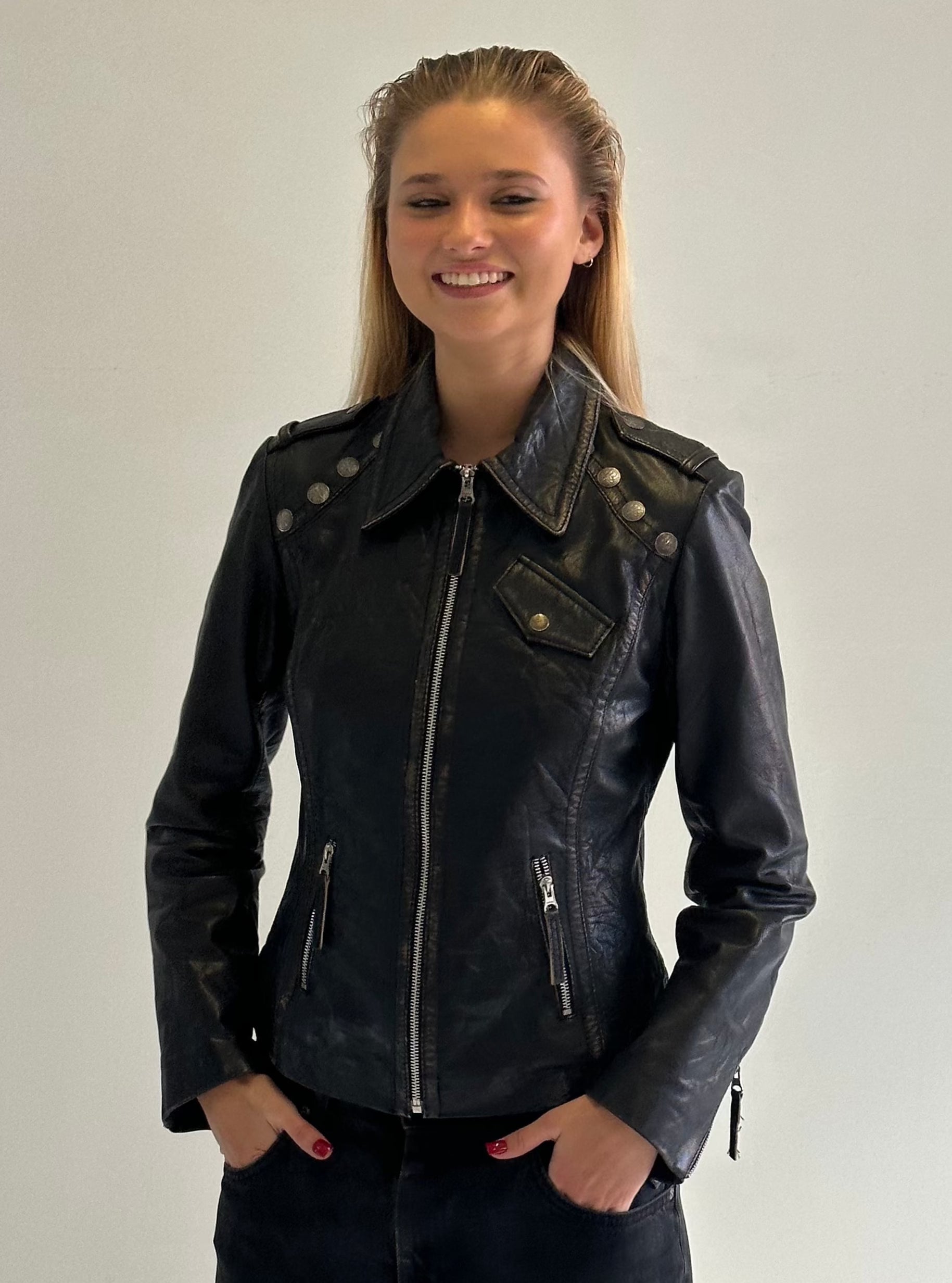 The eli leather jacket
