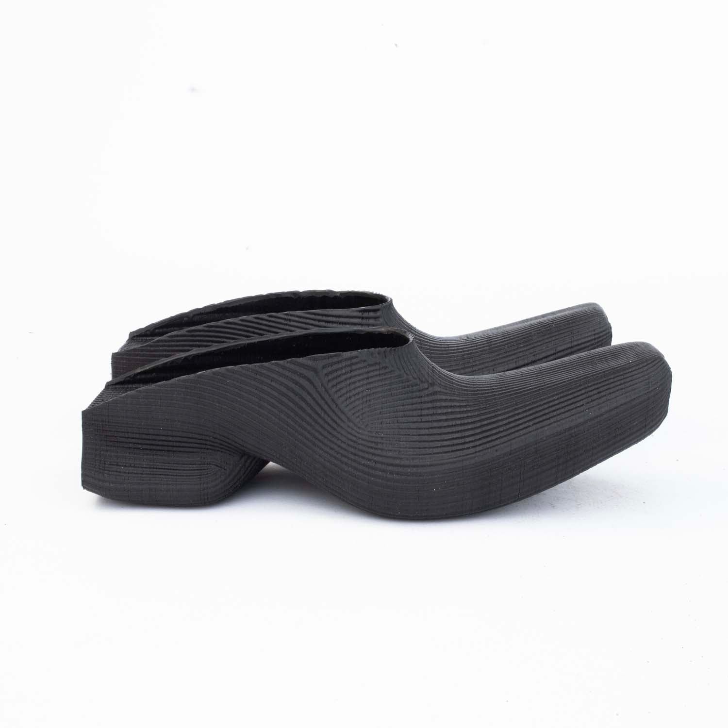 Cowboy rubber mules, black