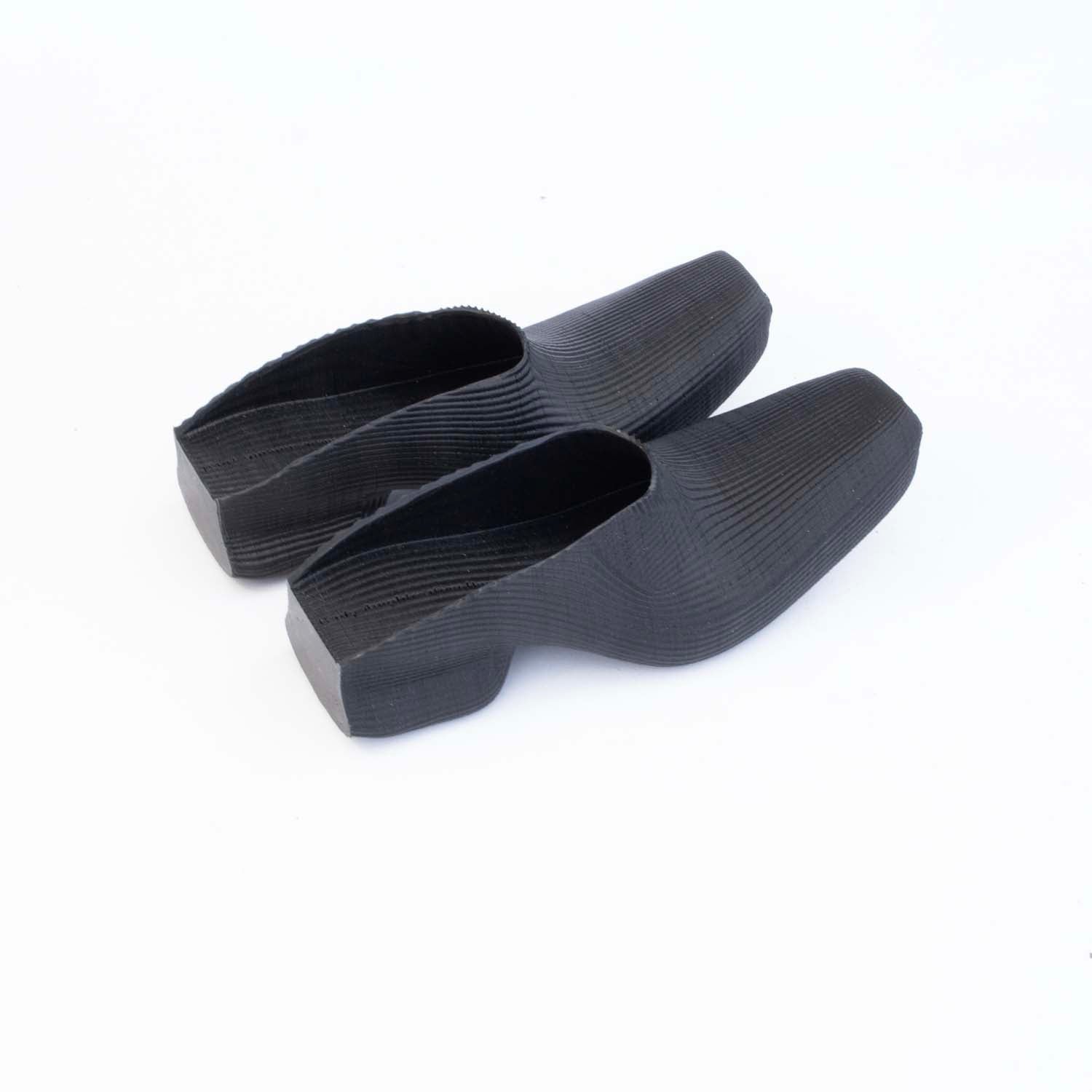 Cowboy rubber mules, black