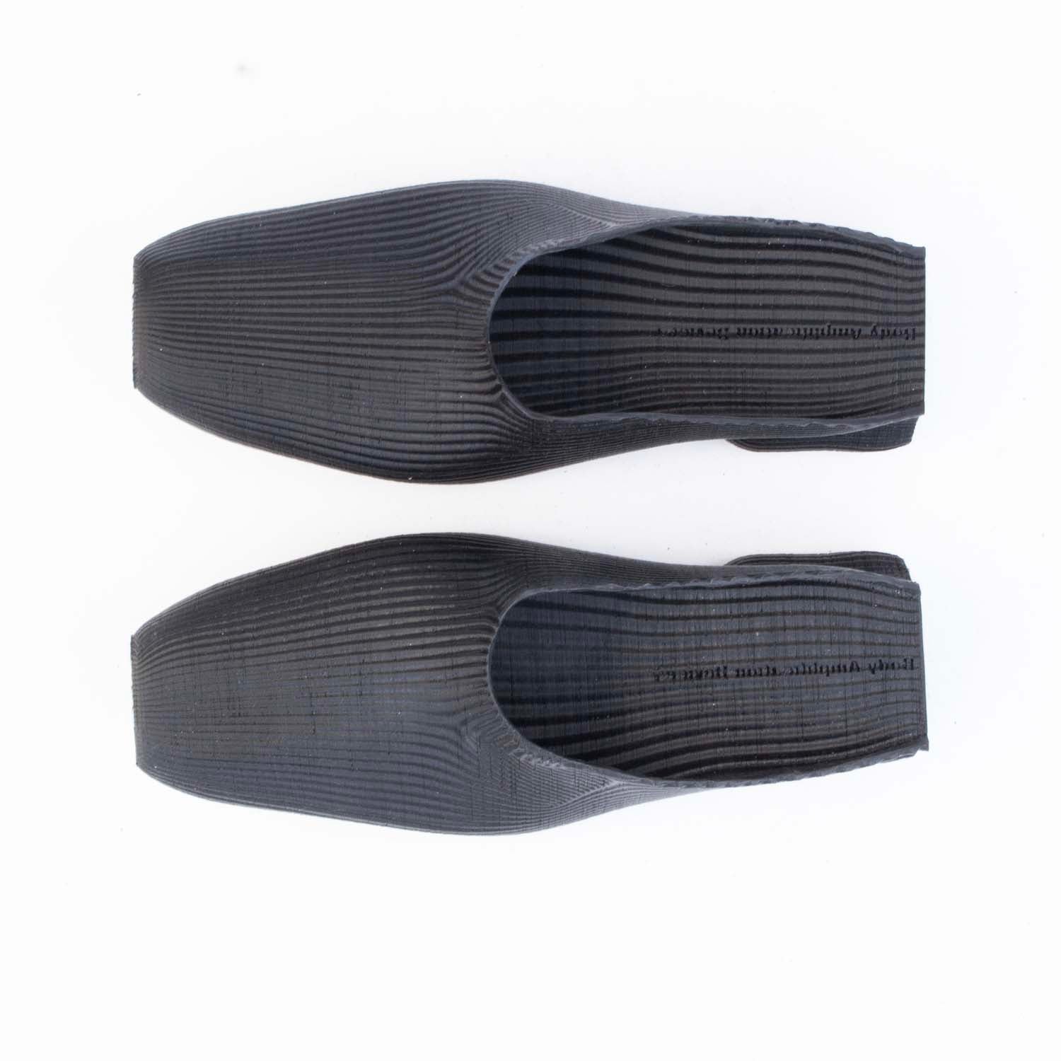 Cowboy rubber mules, black