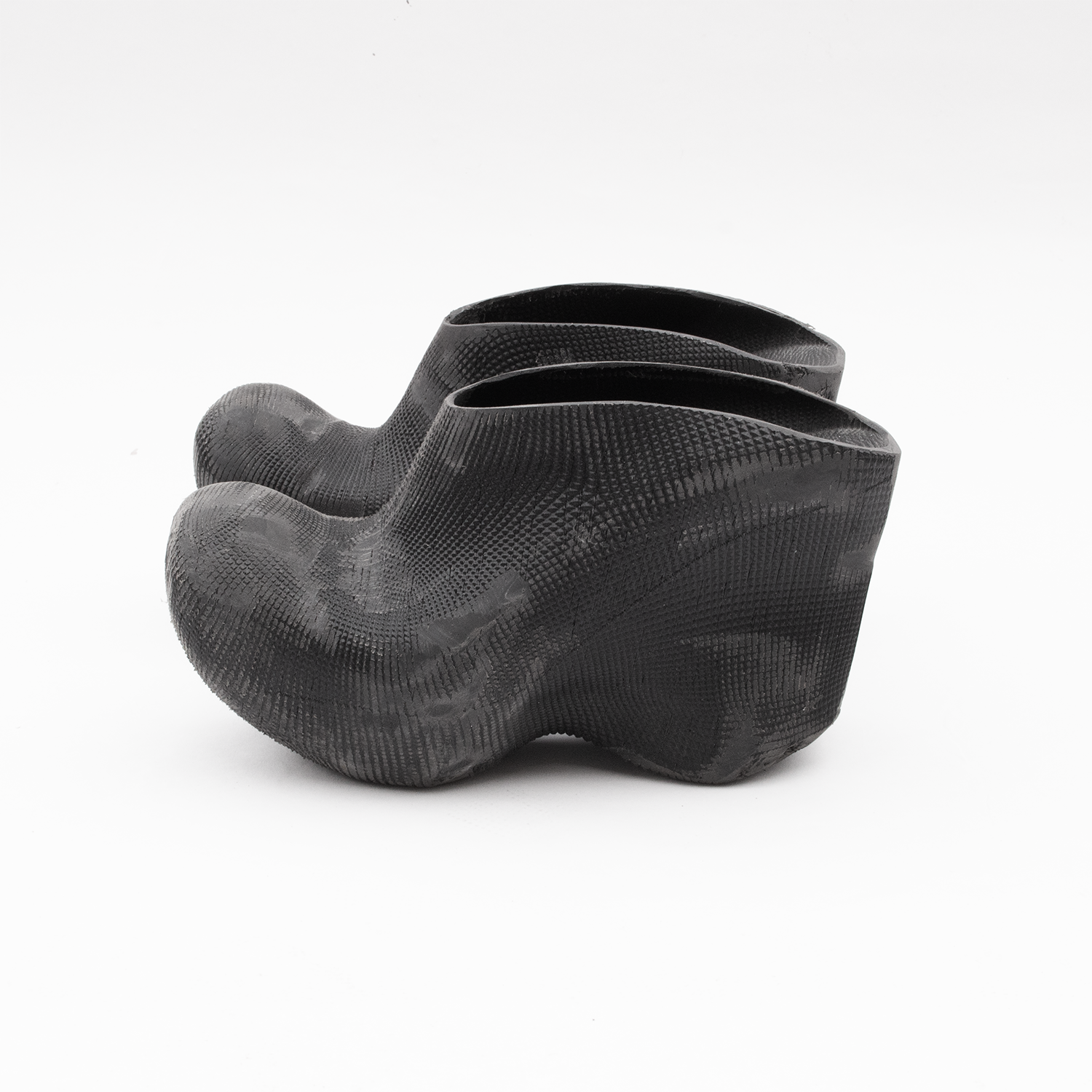 Sanded platform mules
