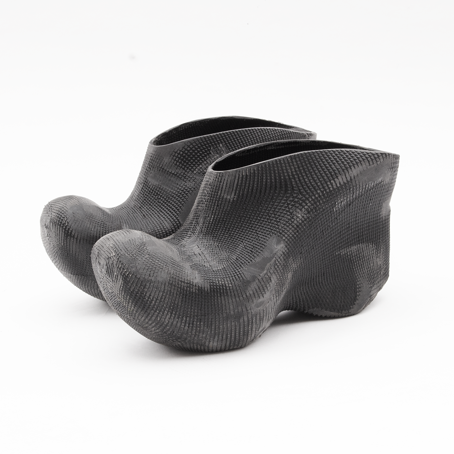 Sanded platform mules
