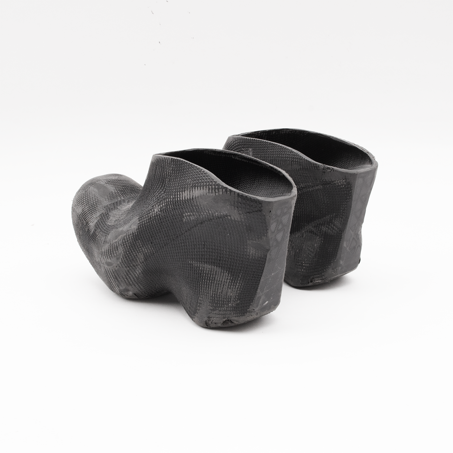 Sanded platform mules
