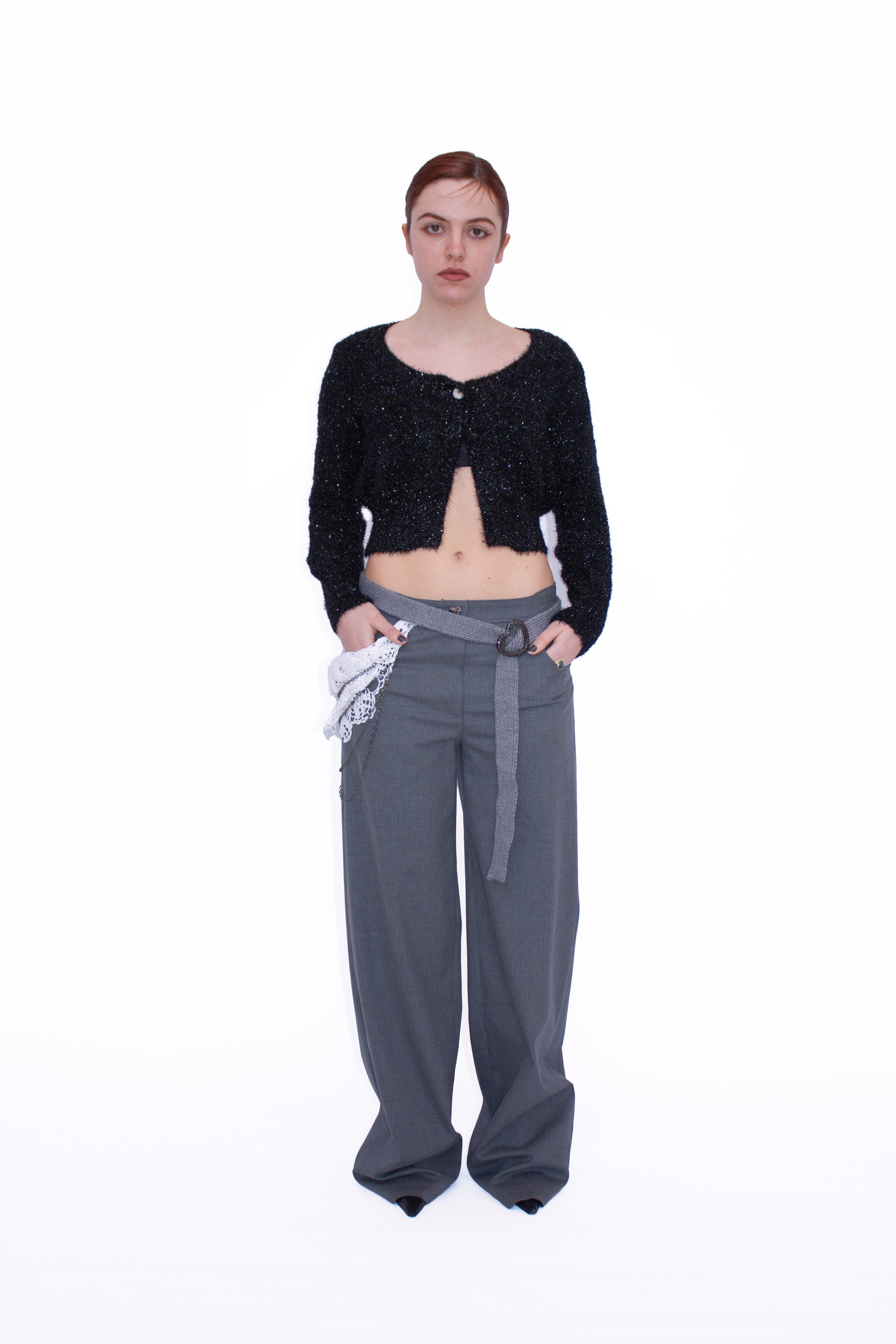 Cardigan maglia lurex