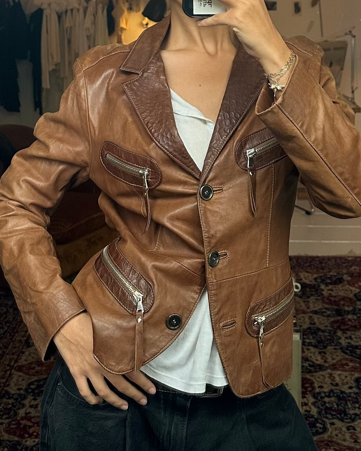 The catarina leather jacket