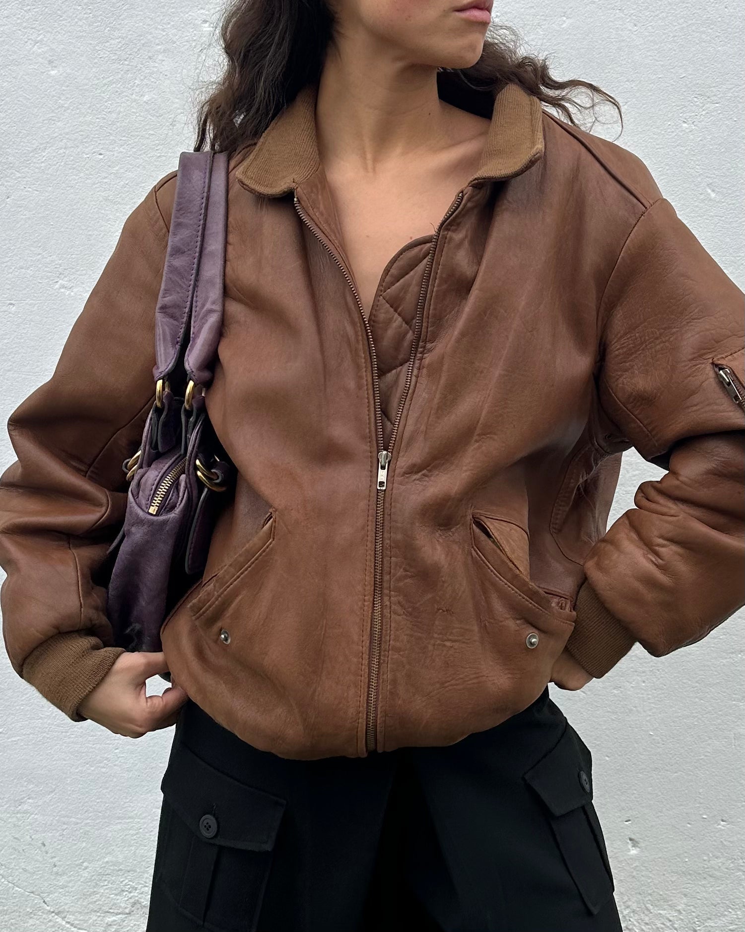 The genevive leather jacket