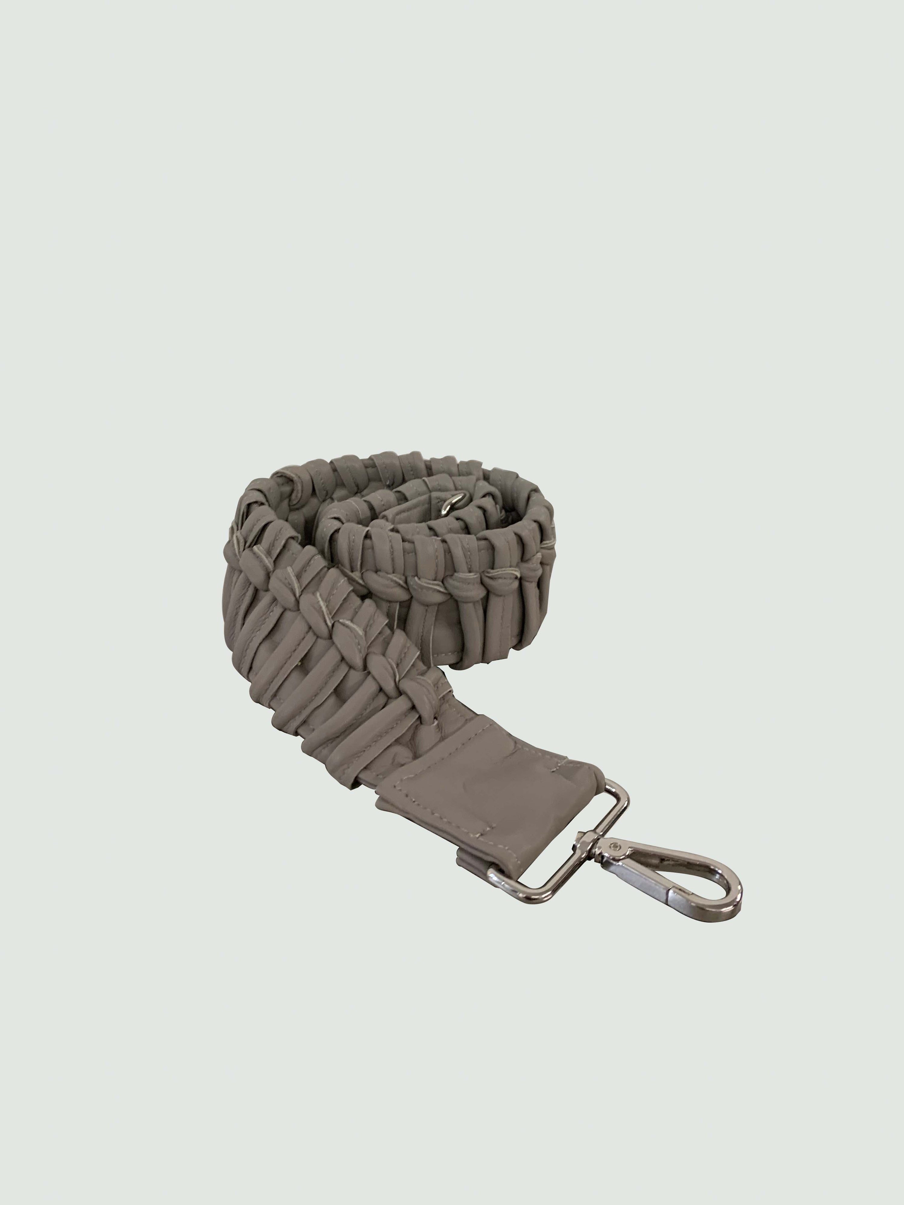 Braided strap - sand grey