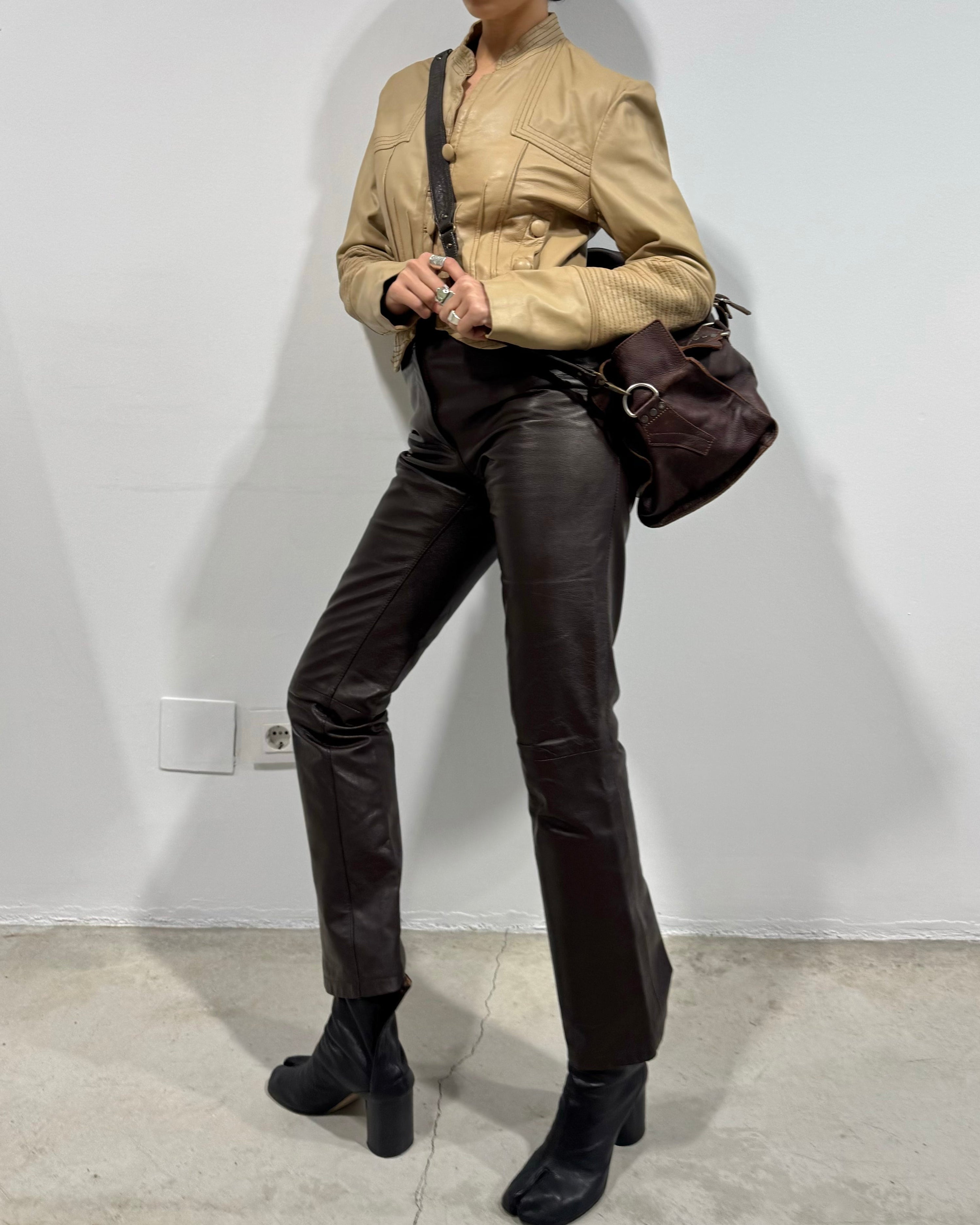 The giorgia leather jacket
