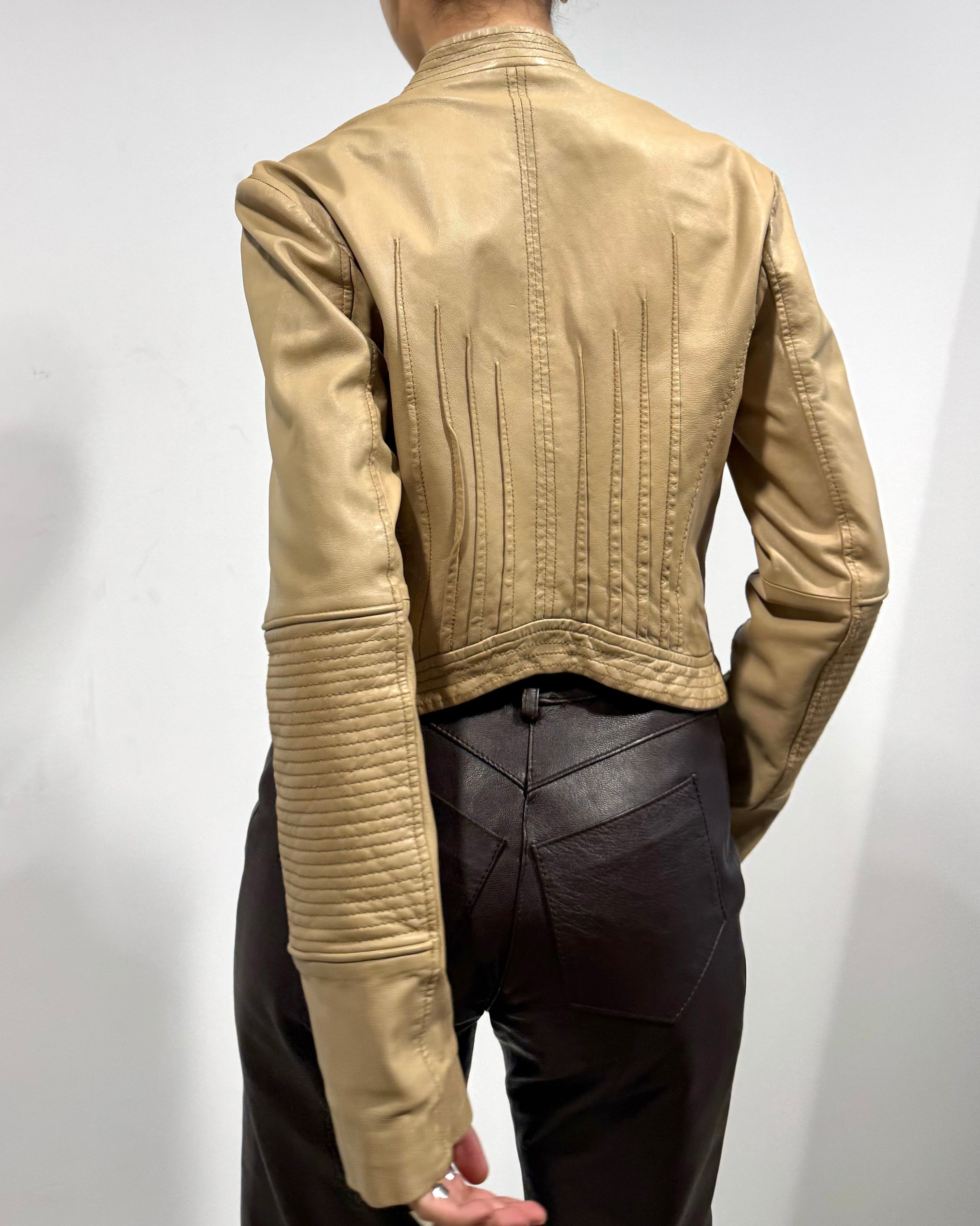 The giorgia leather jacket