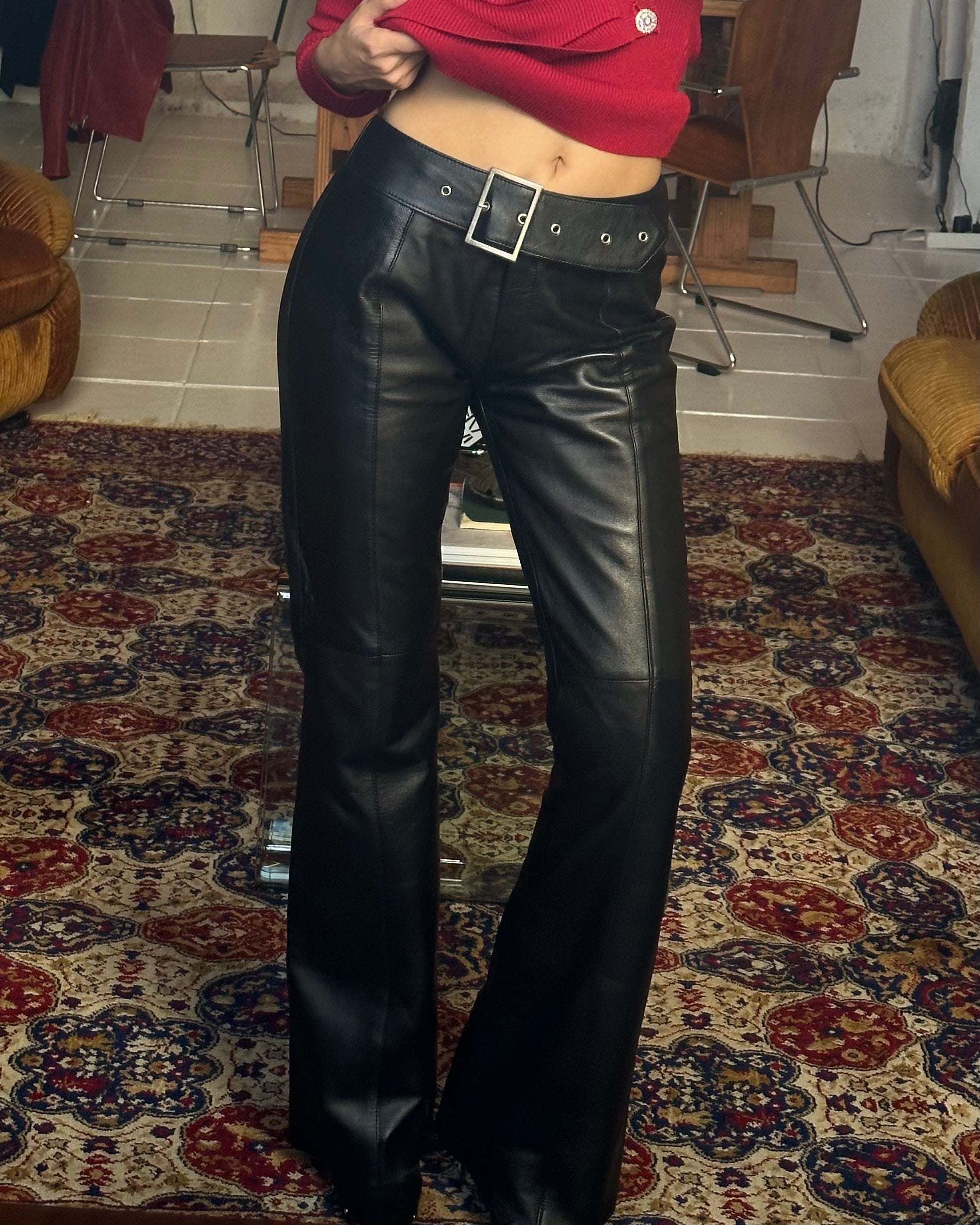 The sarah leather pants