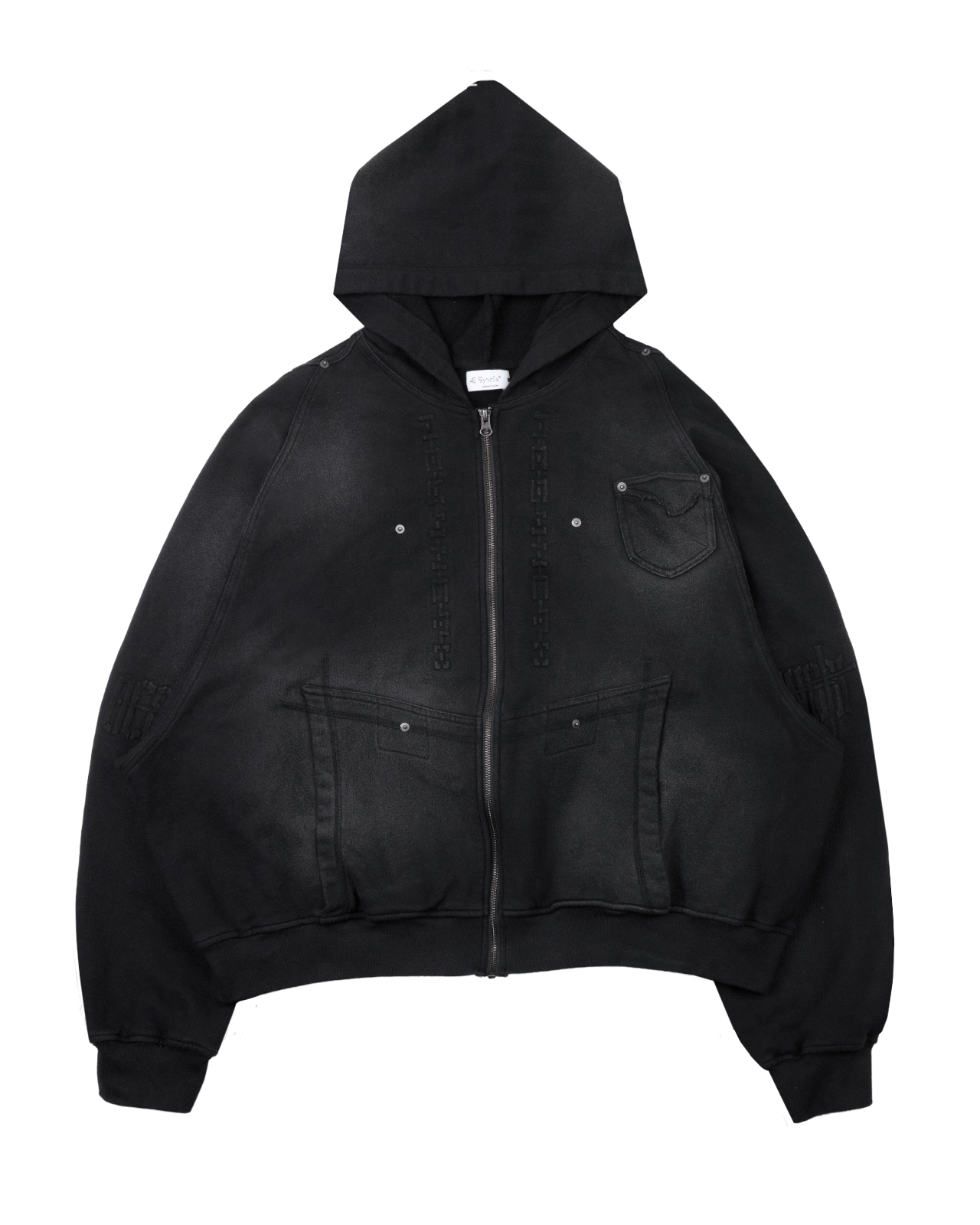 Braces zip up hoodie