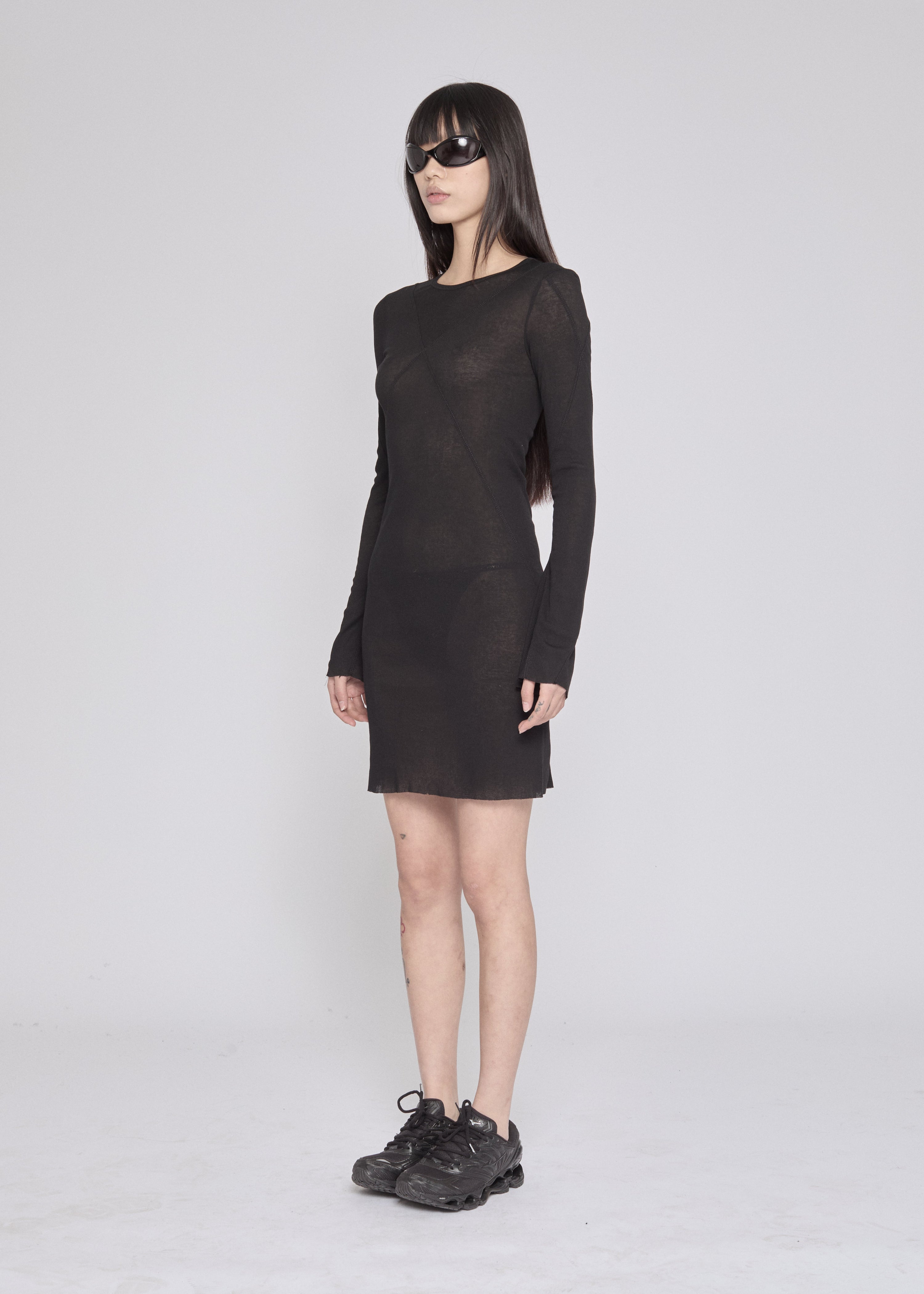 Blues longsleeve dress black