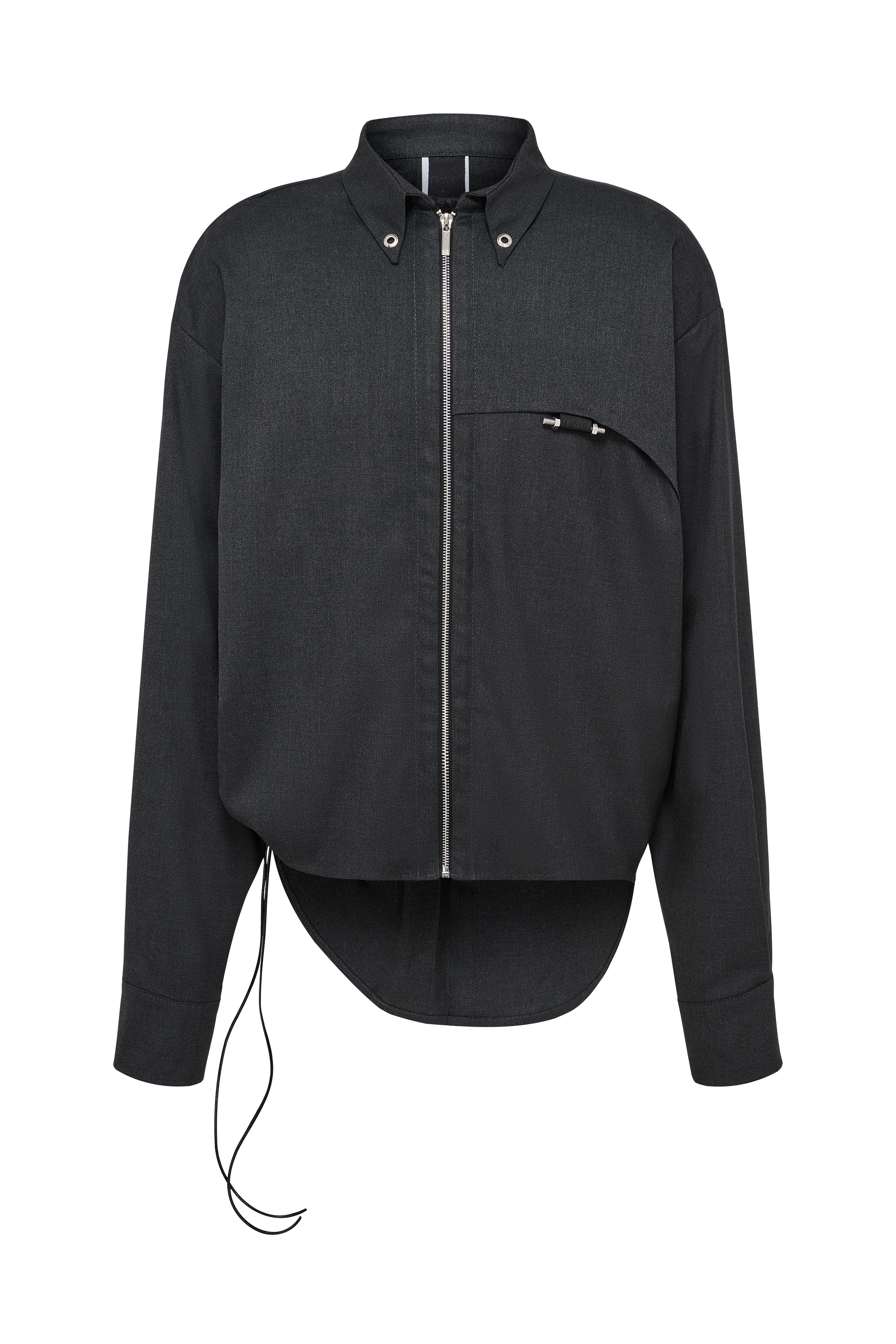 Zip shirt grey