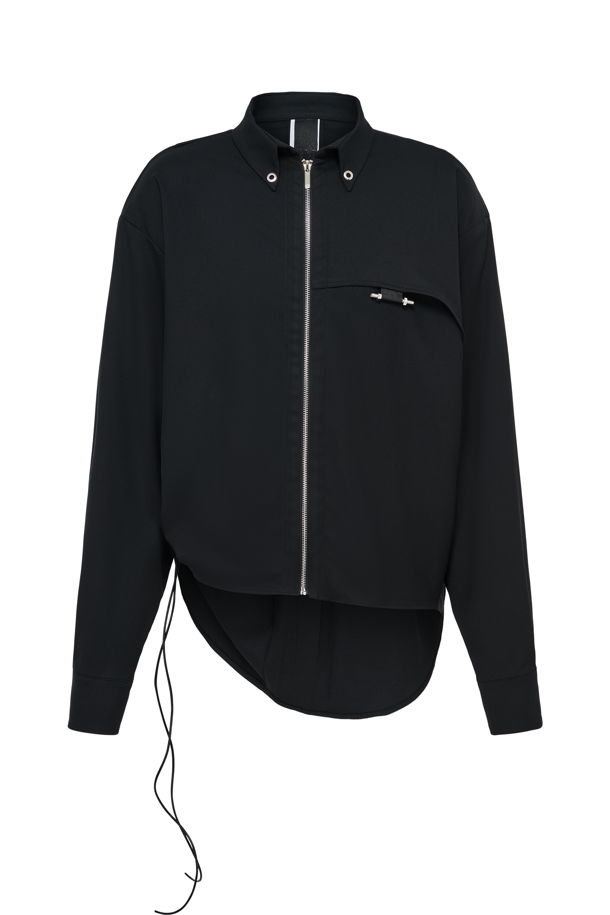 Zip shirt black