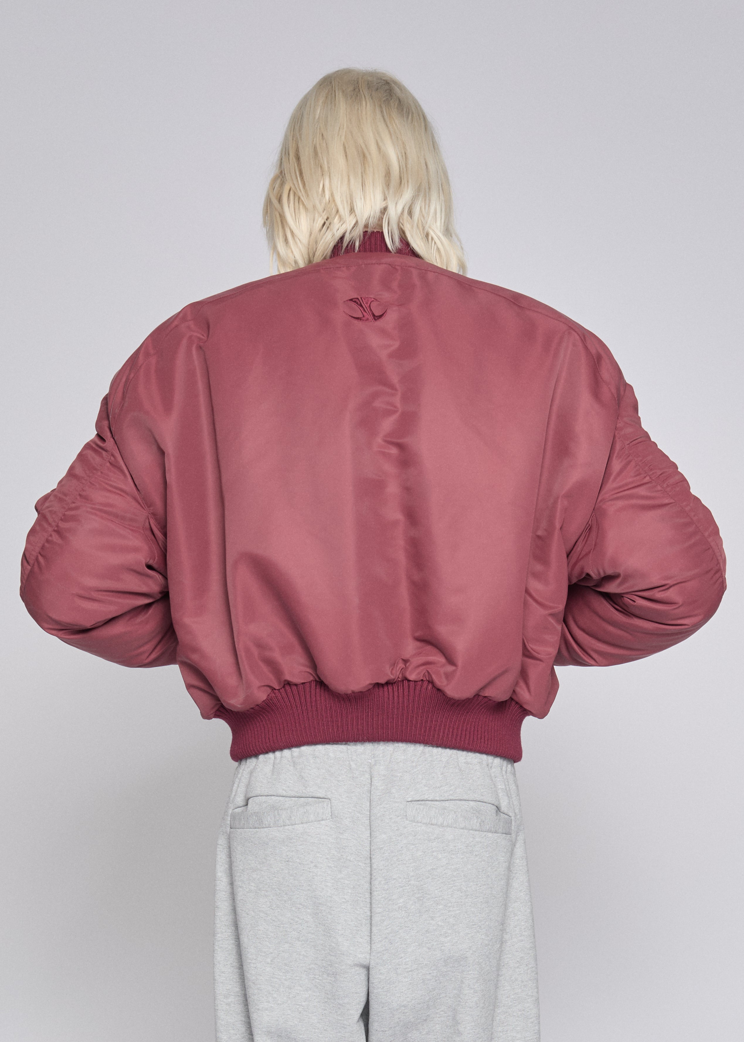 Bulldog bomber maroon