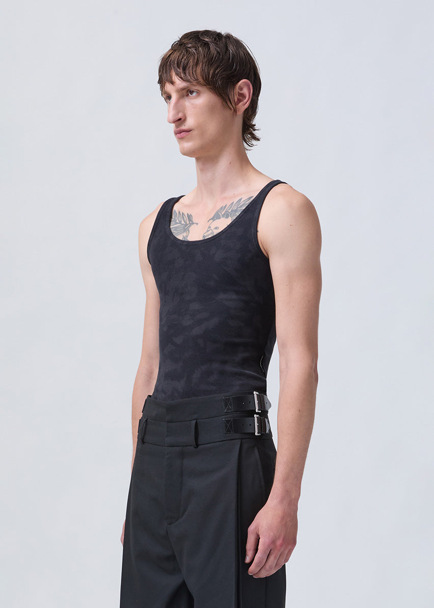 Latch tank top black hyena