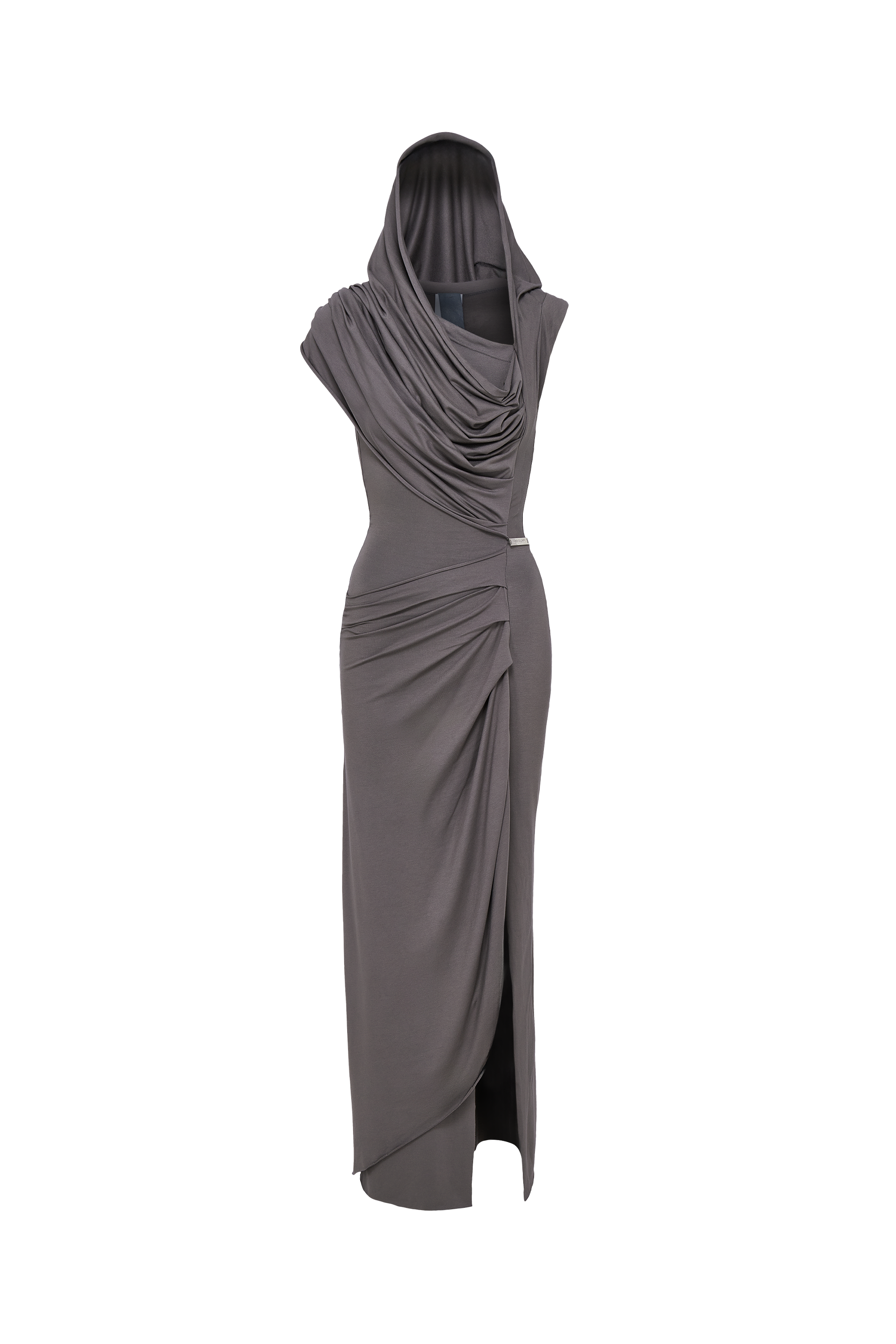 Draped dress grey