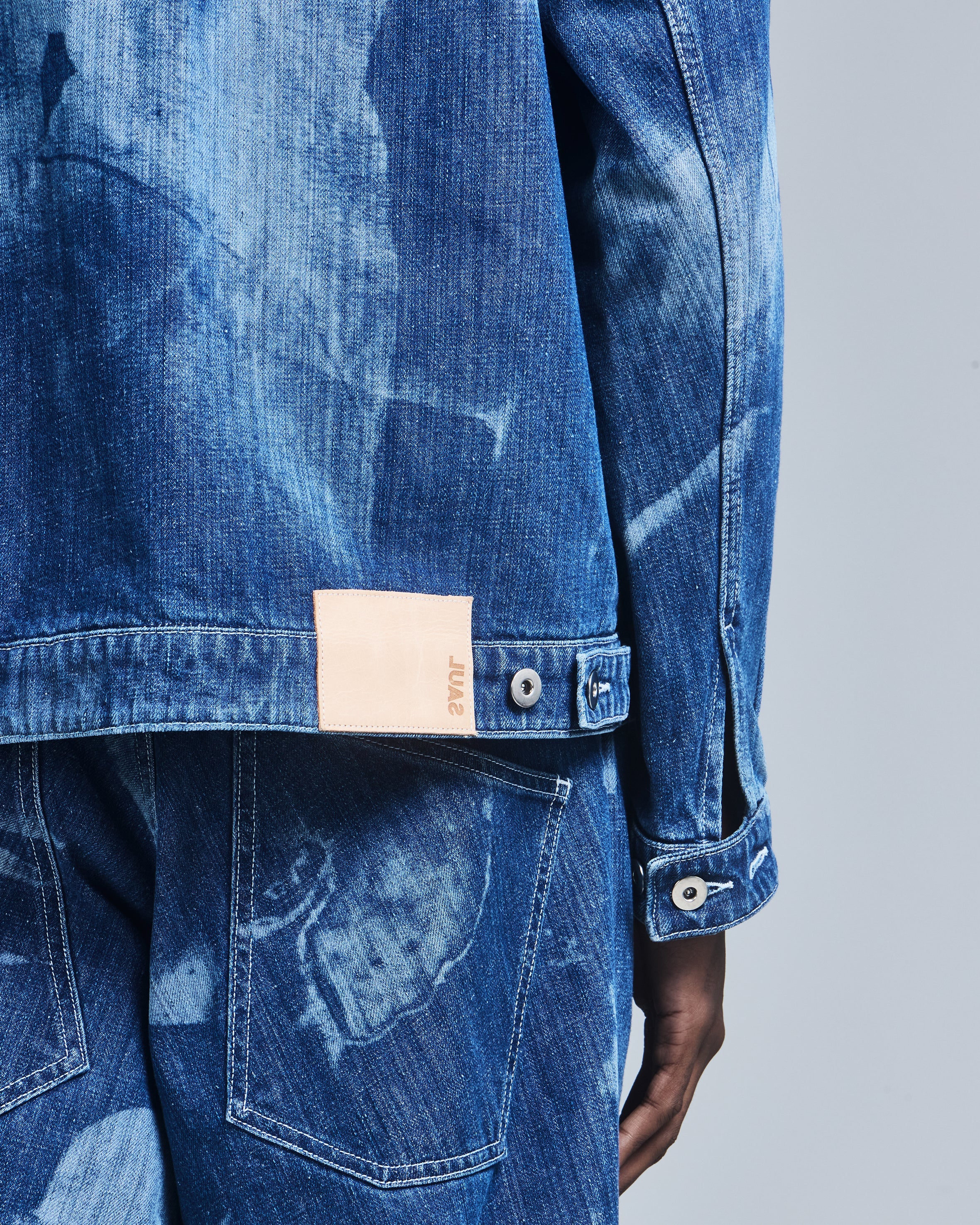 'embrace' laser engraved work jacket