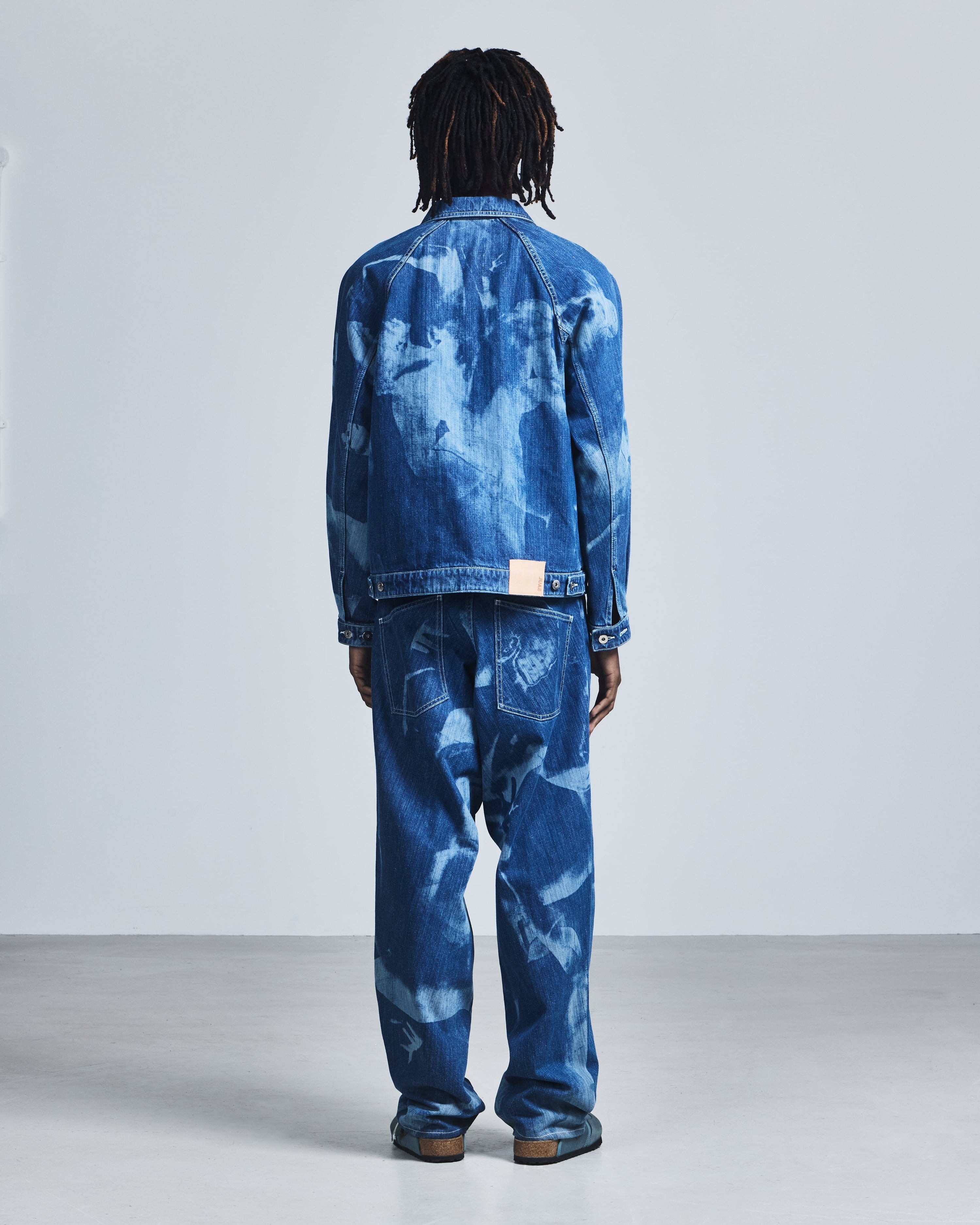 'embrace' laser engraved work jacket