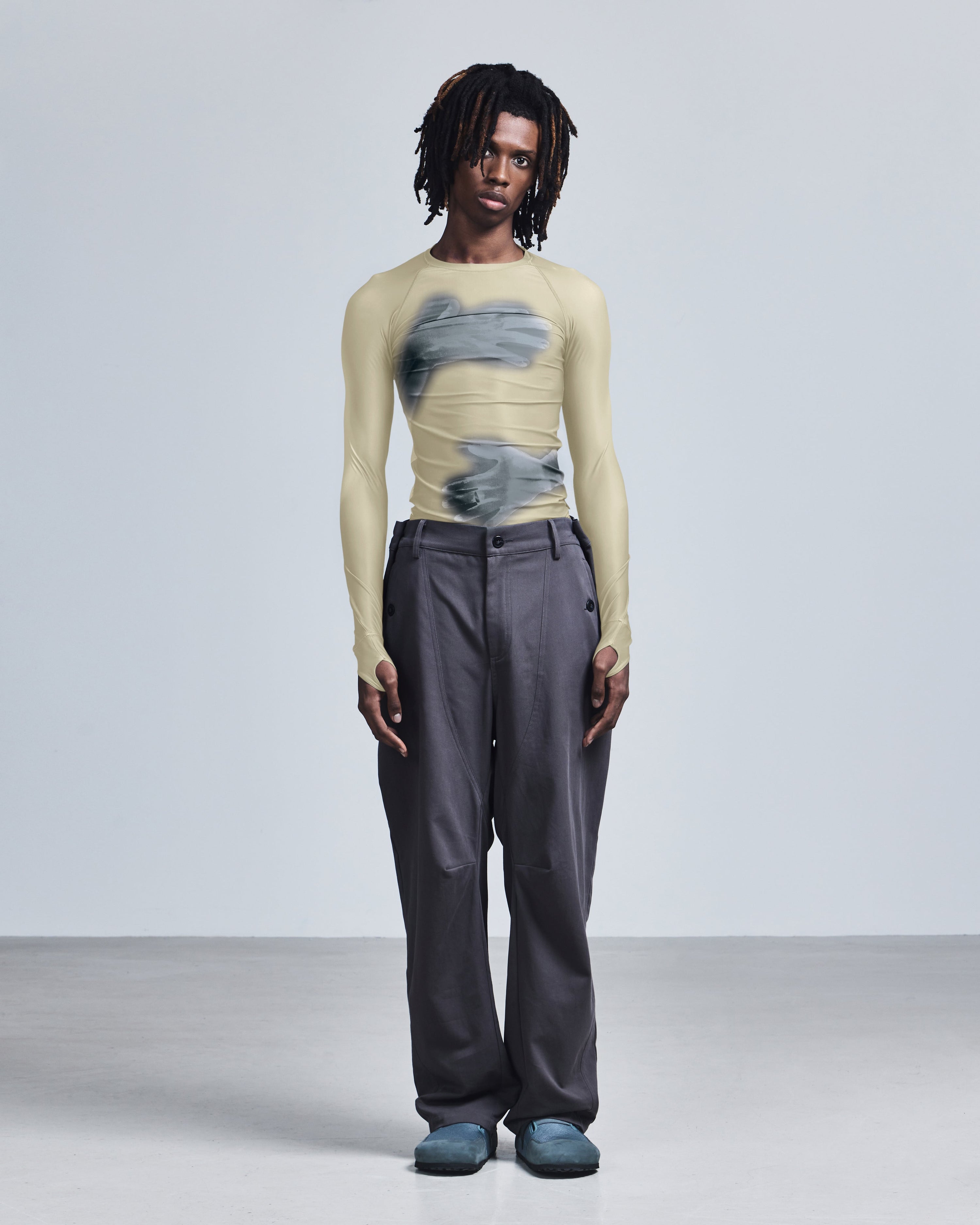 'embrace' printed longsleeve top